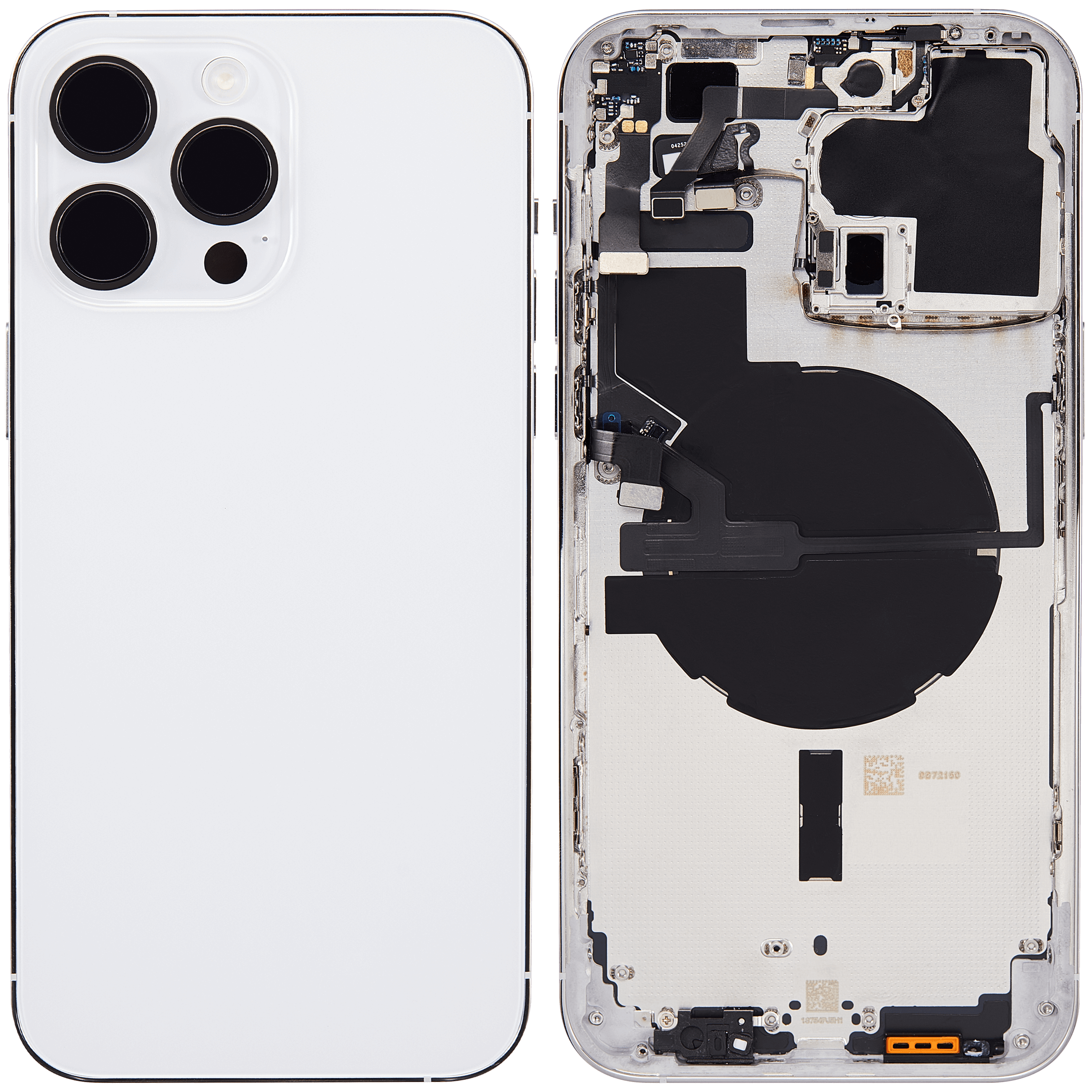 Rückgehäuse mit Kleinteilen für iPhone 14 Pro Max (EU / globale Version) (Aftermarket Plus) (Silver (Silber)) – Bild 2