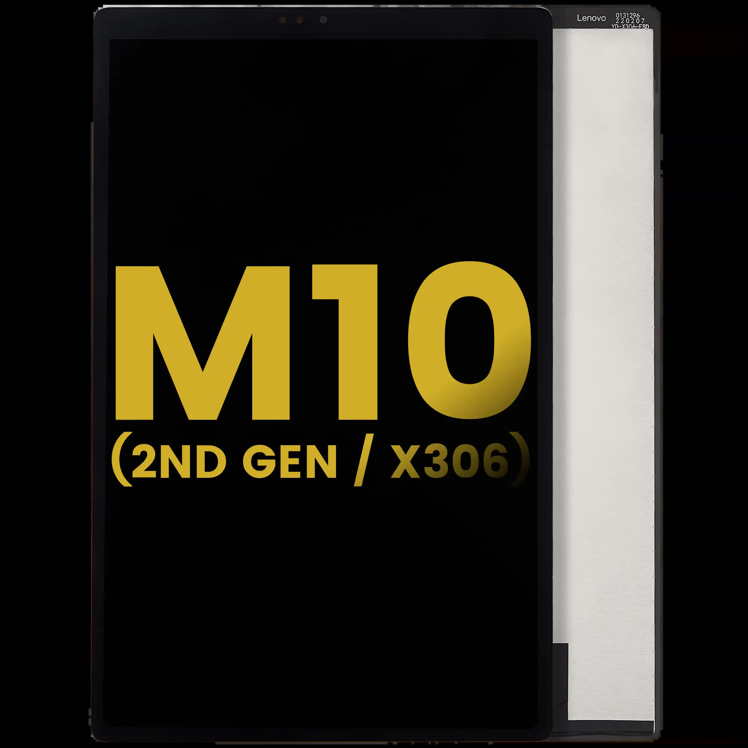 LCD Display ohne Rahmen für Lenovo Tab M10 (TB-X306) (2nd Gen) (HD)(professionell aufgearbeitet) (Black (Schwarz))