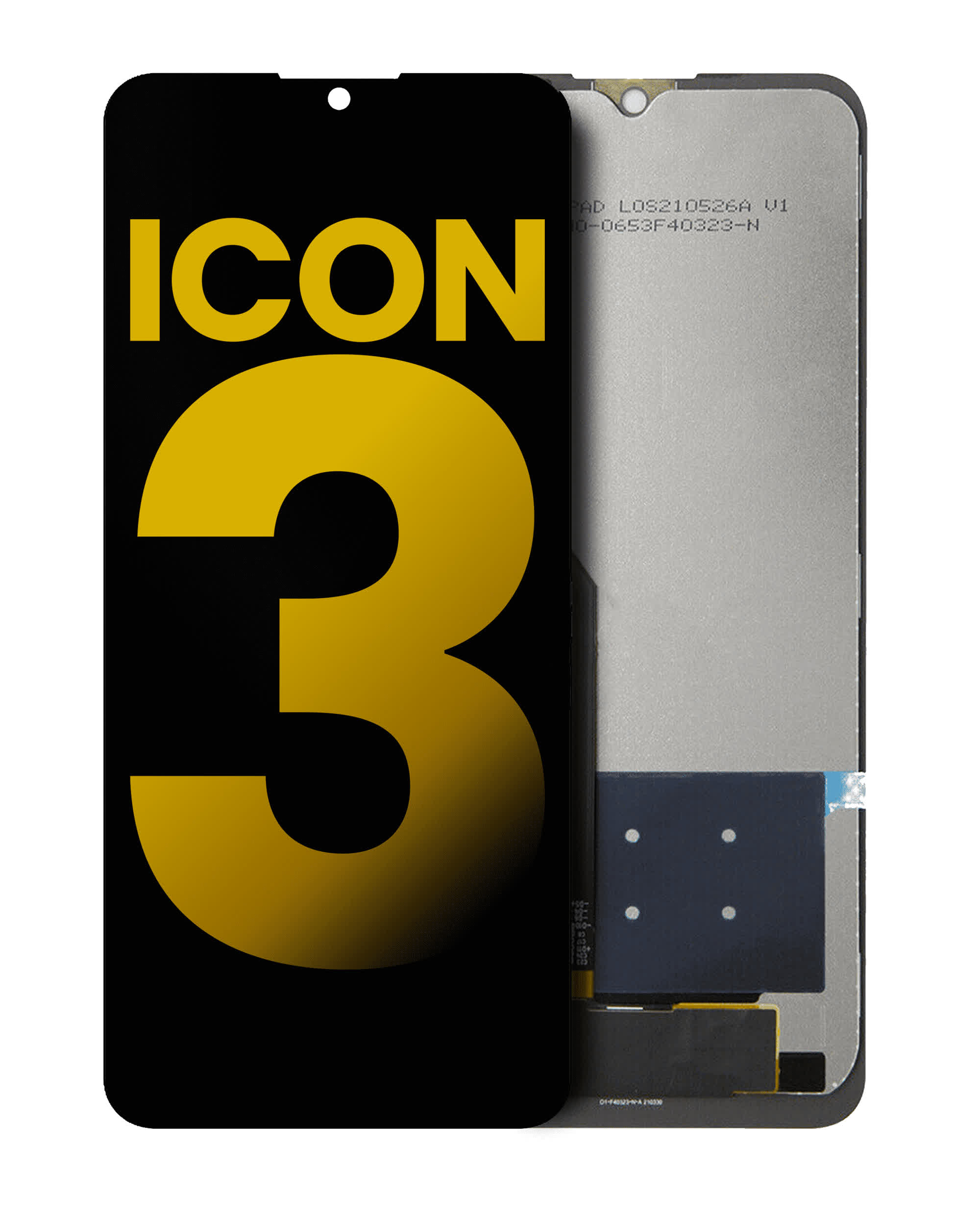 LCD Display ohne Rahmen für Cricket Icon 3 (professionell aufgearbeitet)