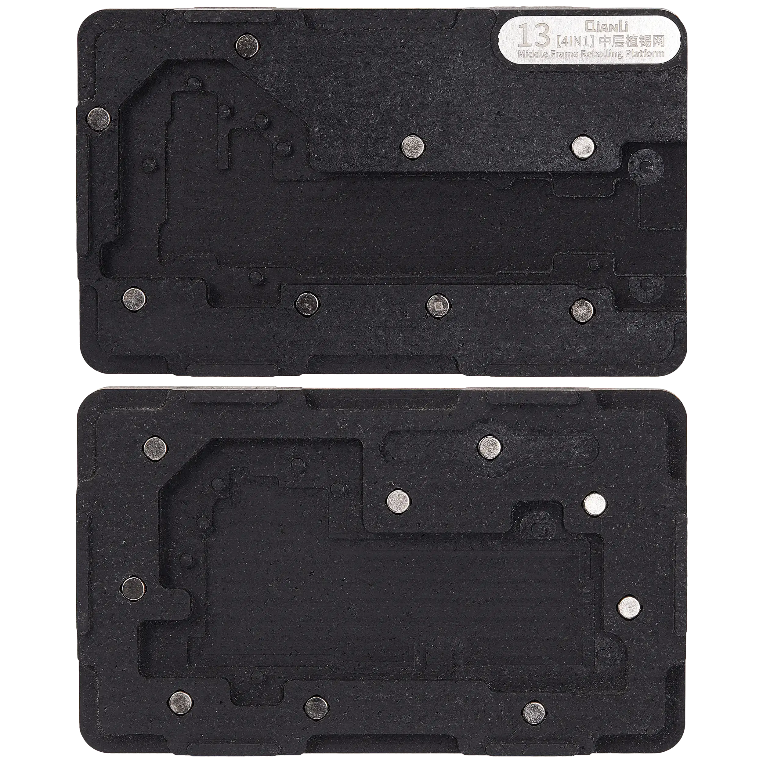 4 in 1 Middle Rahmen Reballing Plattform (ohne Abdeckung) für iPhone 13 / 13 Mini / 13 Pro / 13 Pro Max (Qianli) – Bild 2