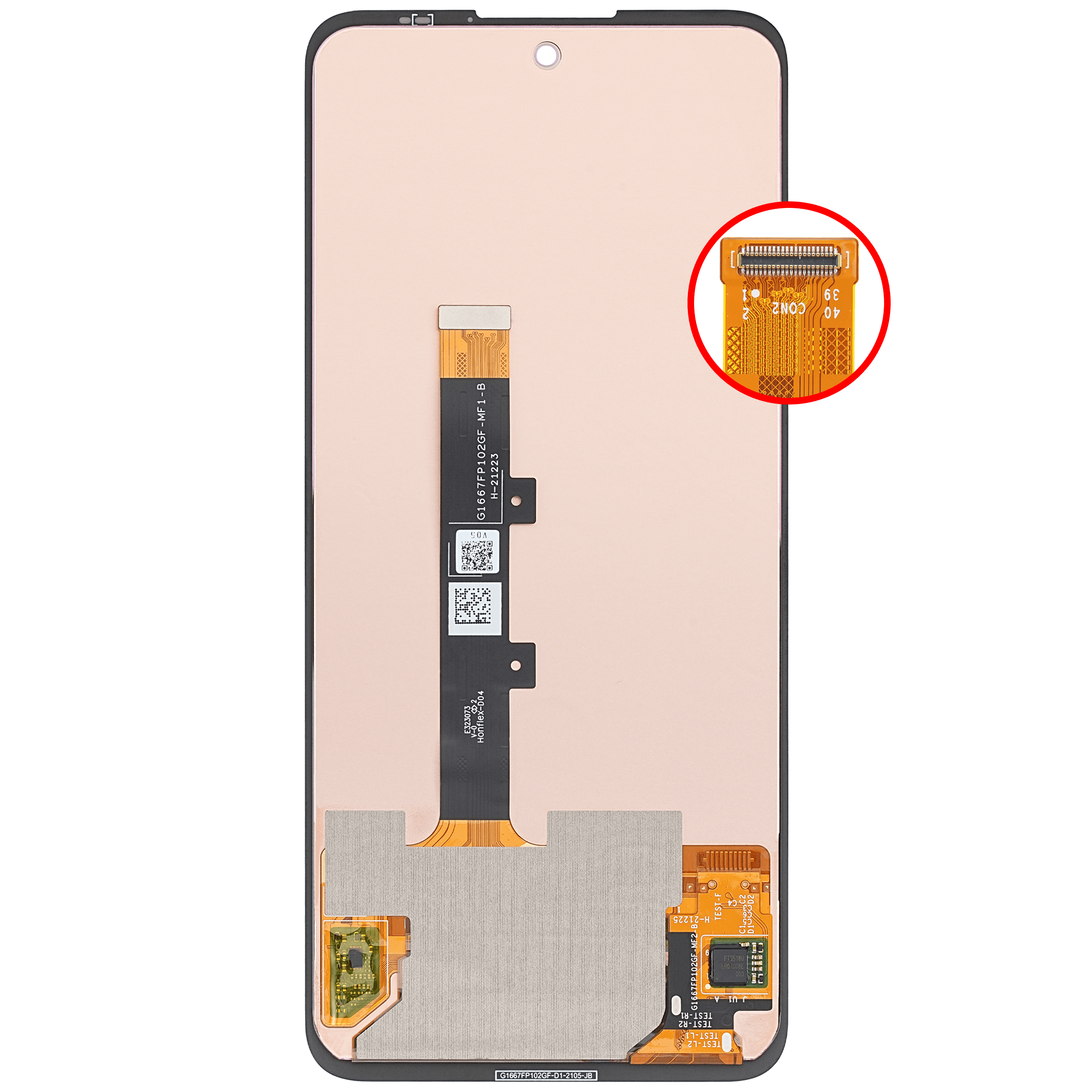 OLED Display ohne Rahmen für Motorola Edge 20 Fusion (XT2139-2 / 2021) / Edge 20 Lite (XT2139-1 / 2021) – Bild 4