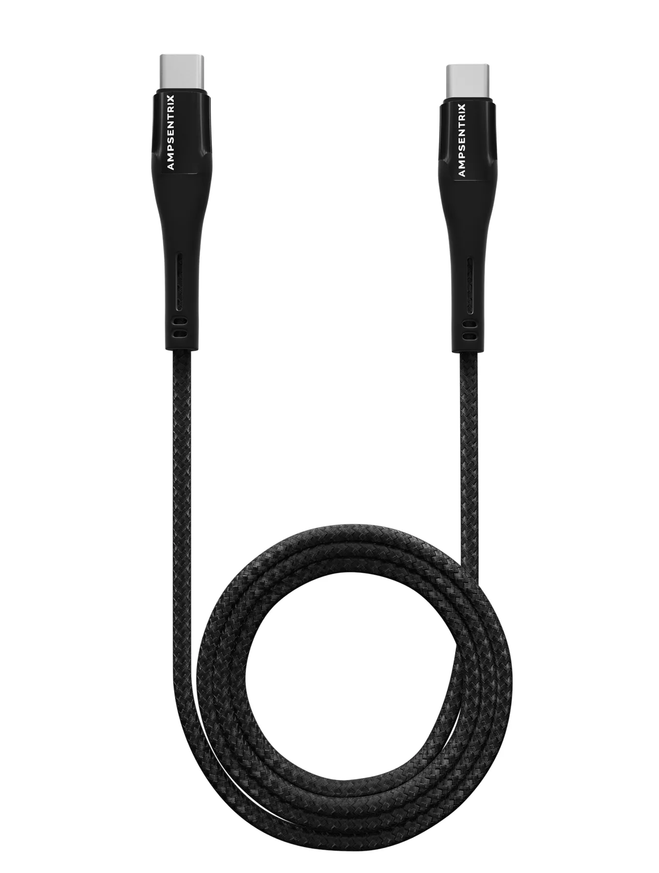 USB Type C To USB Type C Kabel (1 m / 3 ft) (AmpSentrix Alpha) (Black (Schwarz)) – Bild 3