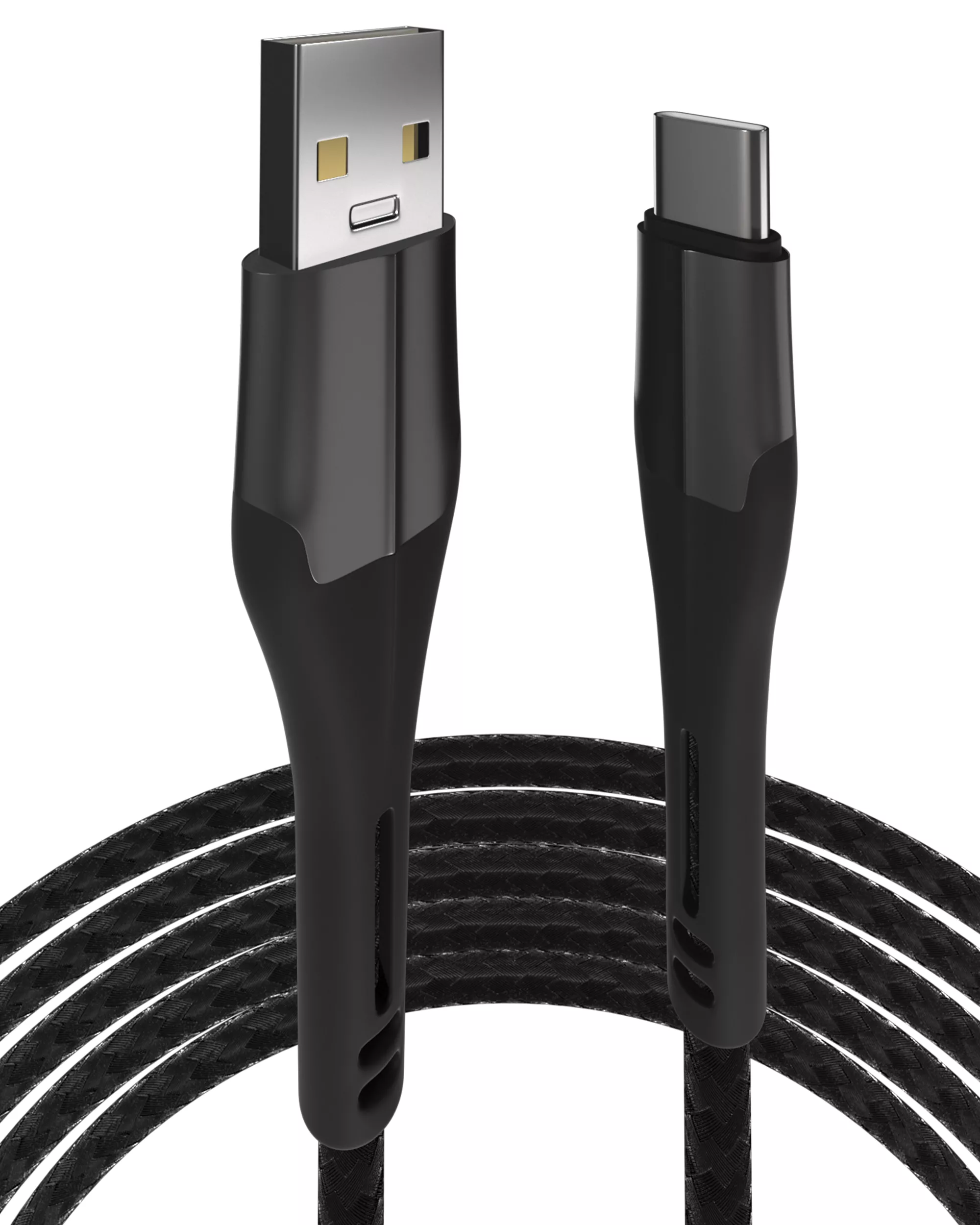 USB Type C To USB Type A Kabel (1 m / 3 ft) (AmpSentrix Alpha) (Black (Schwarz)) – Bild 3