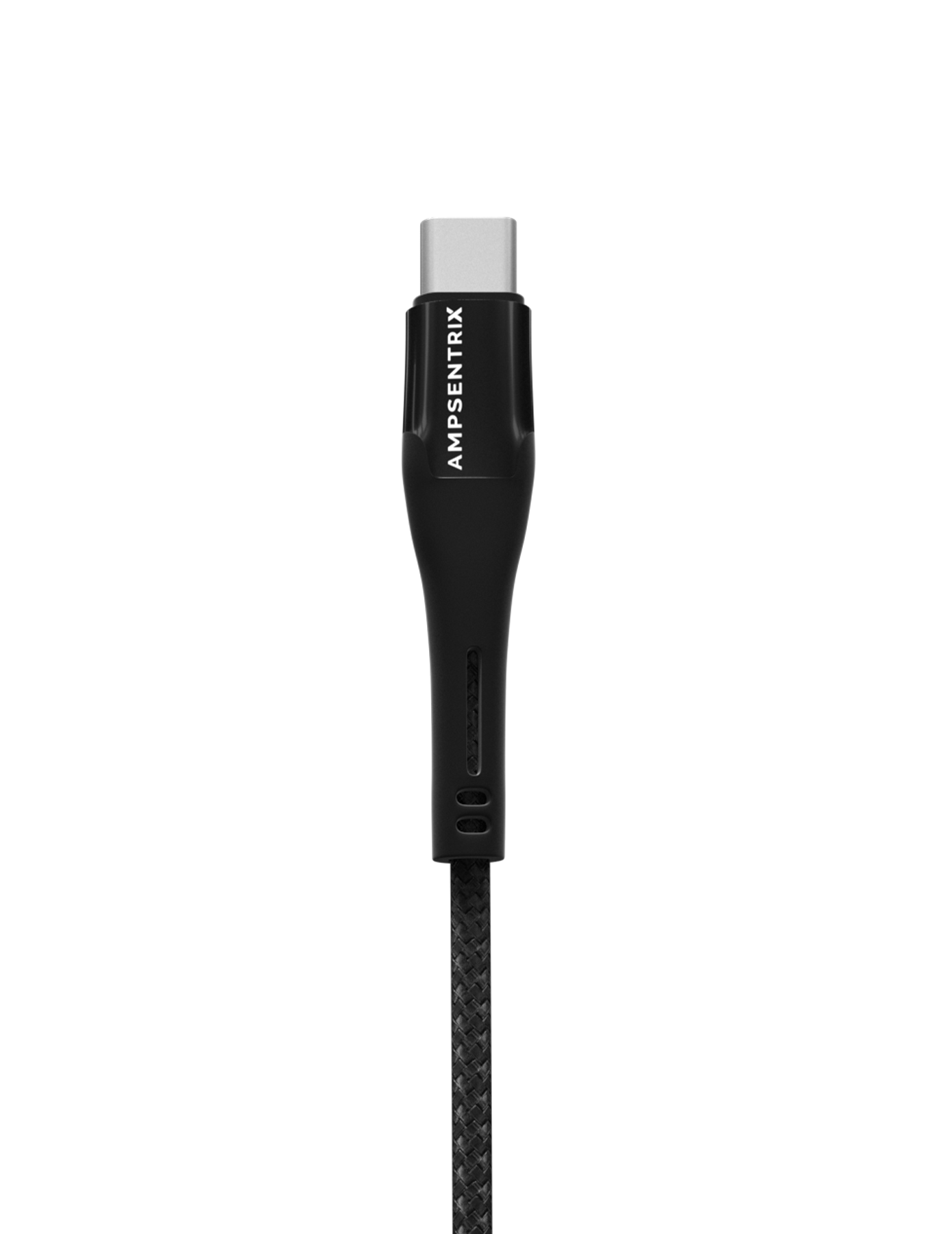 Lightning To USB Type C Kabel (Non-MFI) (1 m / 3 ft) (AmpSentrix Matrix) (Black (Schwarz)) – Bild 2