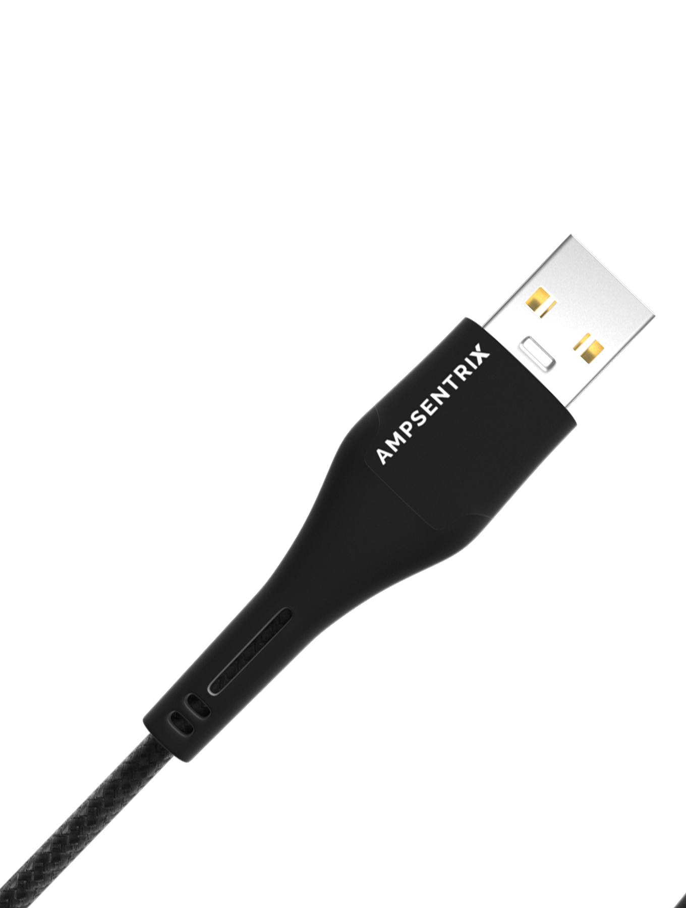 Lightning To USB Type A Kabel (Non-MFI) (1 m / 3 ft) (AmpSentrix Matrix) (Black (Schwarz)) – Bild 2
