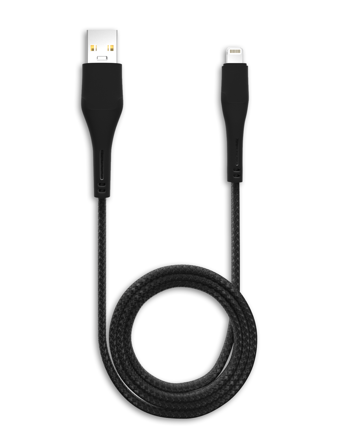 Lightning To USB Type A Kabel (Non-MFI) (1 m / 3 ft) (AmpSentrix Matrix) (Black (Schwarz)) – Bild 3