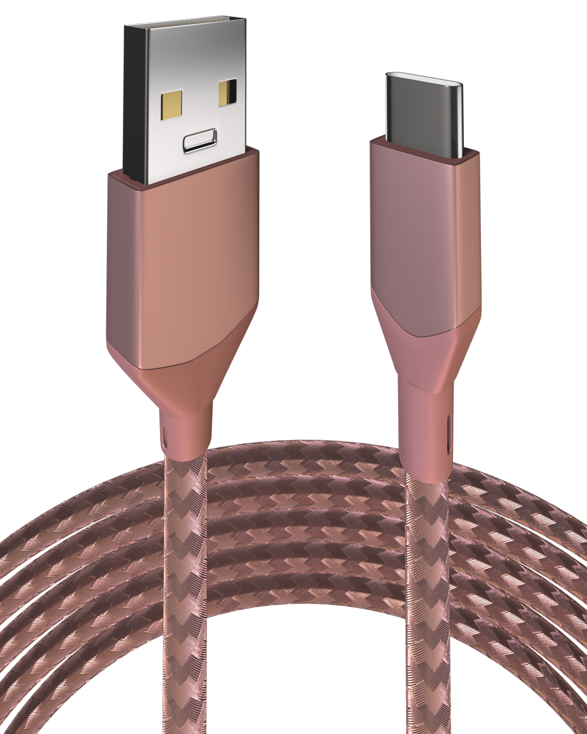 USB Type C To USB Type A Kabel (1 m / 3 ft) (AmpSentrix Infinity) (Pink (Rosa)) – Bild 3