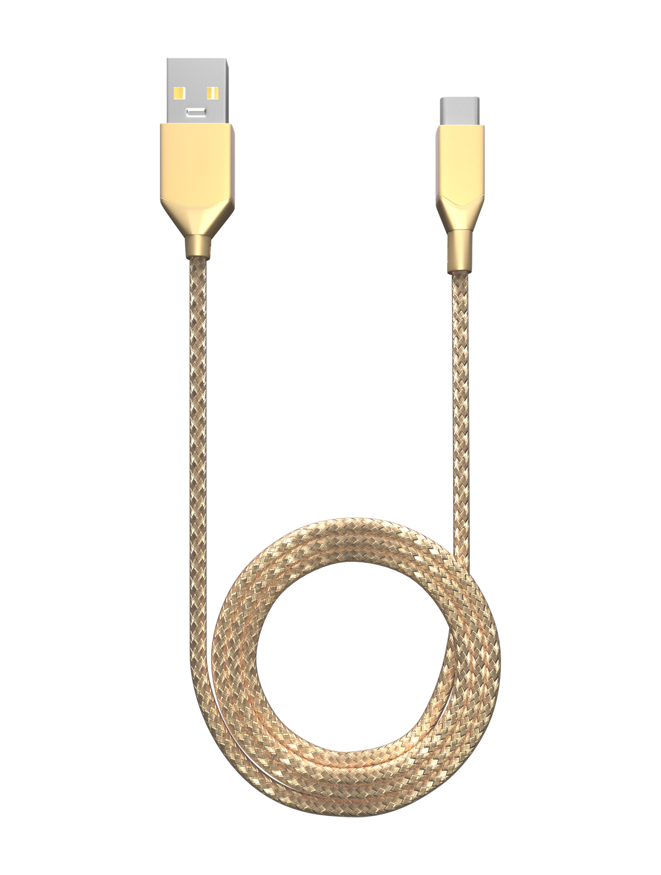 USB Type C To USB Type A Kabel (1 m / 3 ft) (AmpSentrix Infinity) (Gold) – Bild 4