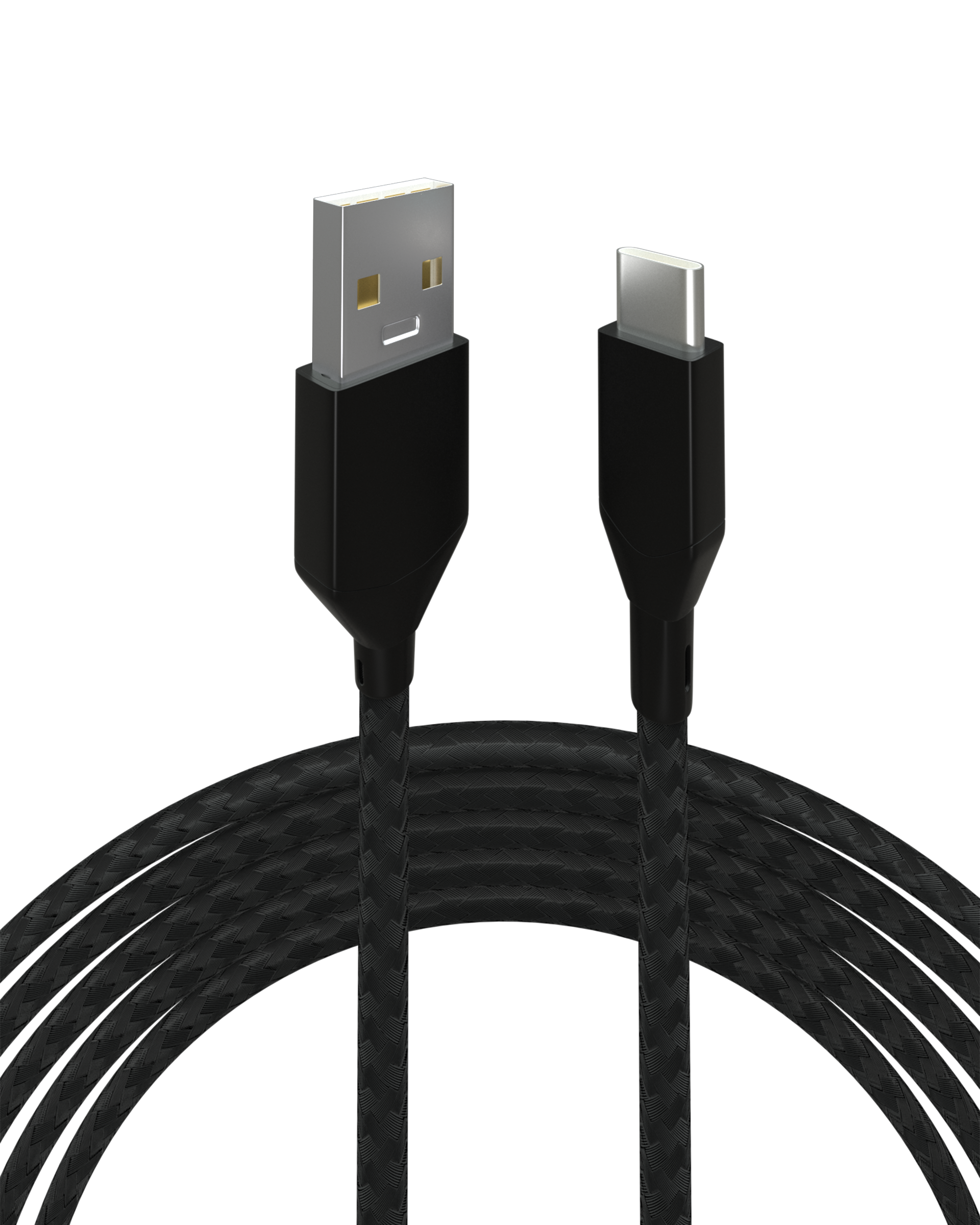 USB Type C To USB Type A Kabel (1 m / 3 ft) (AmpSentrix Infinity) (Black (Schwarz)) – Bild 3