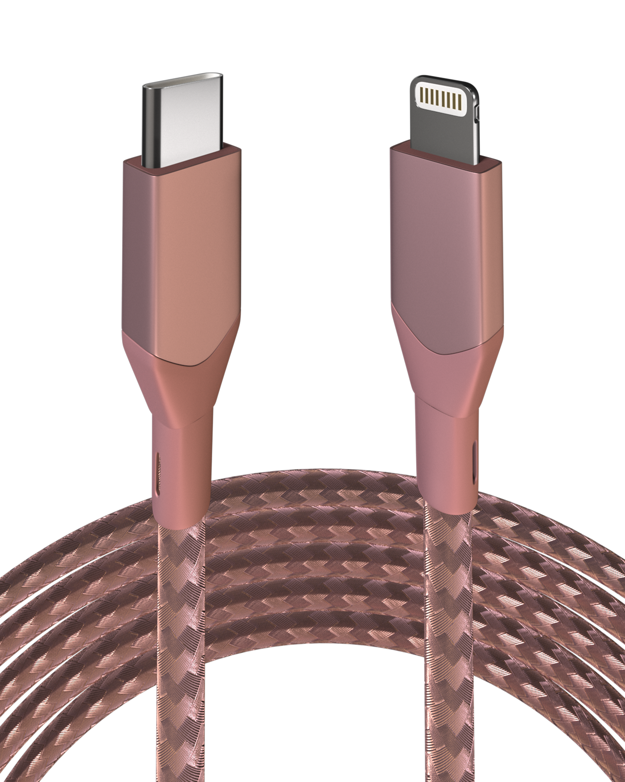 Lightning To USB Type C Kabel (Non-MFI) (1 m / 3 ft) (AmpSentrix Infinity) (Pink (Rosa)) – Bild 3