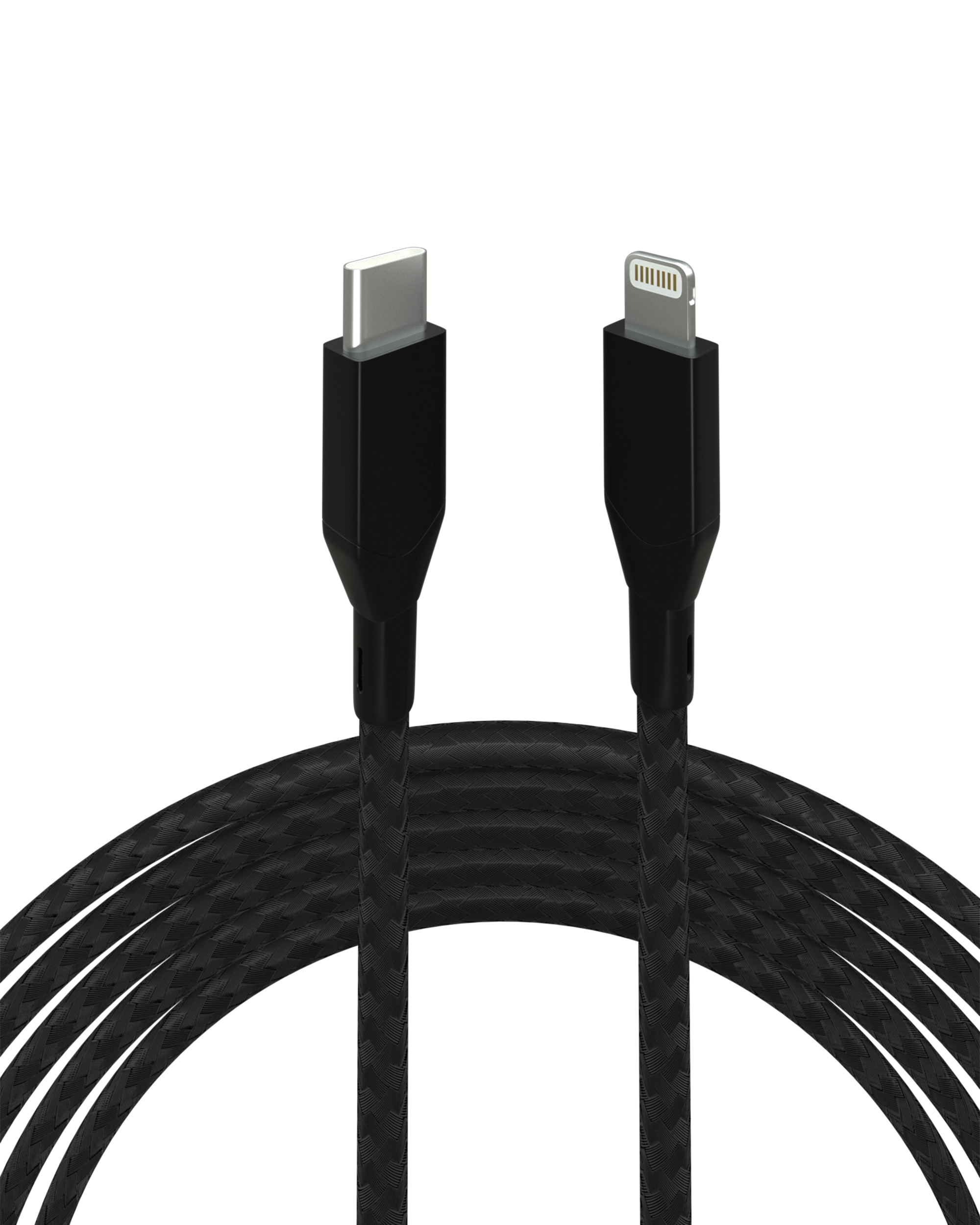 Lightning To USB Type C Kabel (Non-MFI) (1 m / 3 ft) (AmpSentrix Infinity) (Black (Schwarz)) – Bild 4