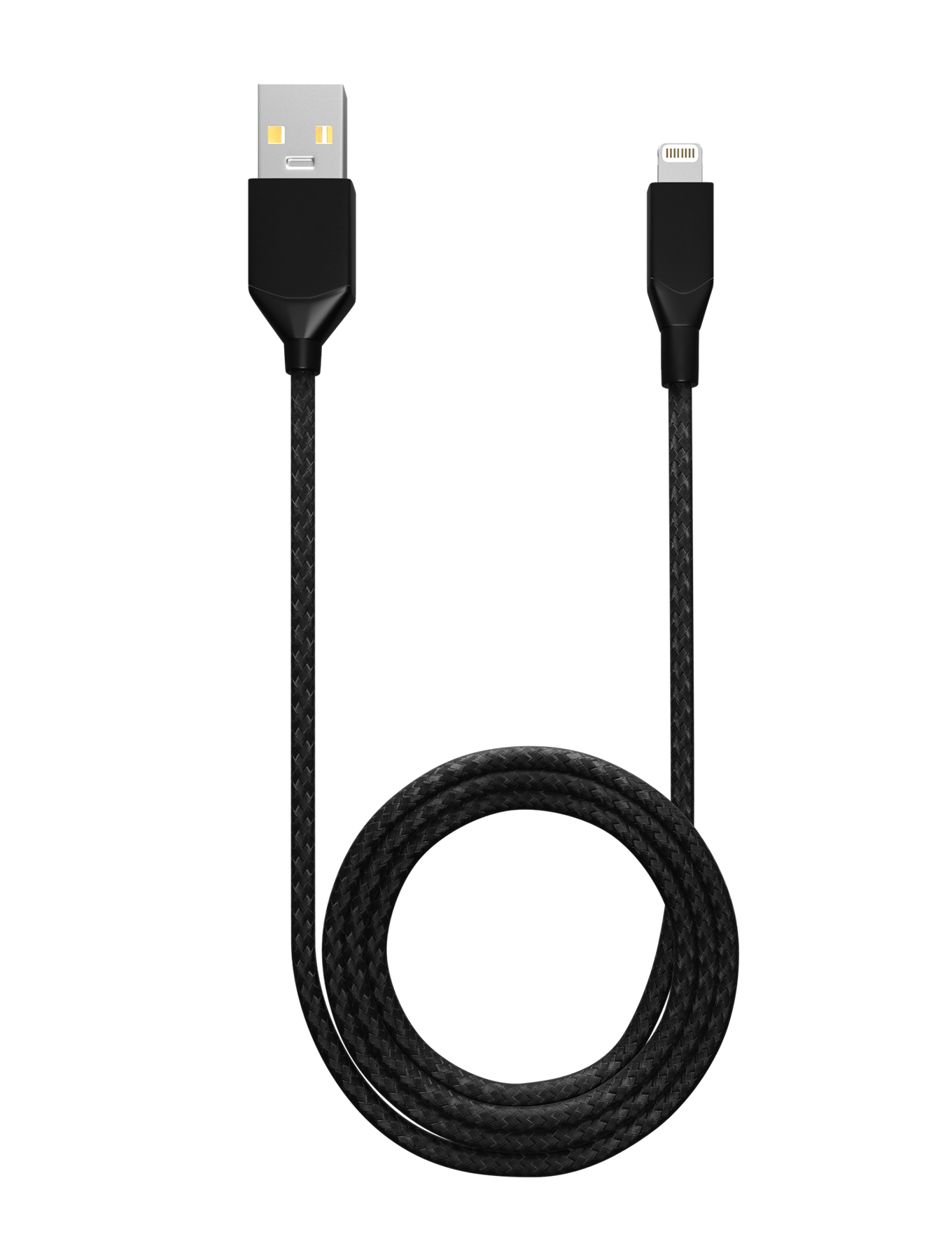 USB Type A To Lightning Kabel (Non-MFI) (1 m / 3 ft) (AmpSentrix Infinity) (Black (Schwarz)) – Bild 3