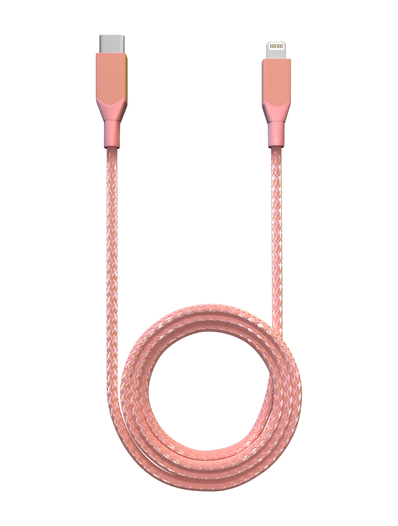 USB Type C To Lightning Kabel (Non-MFI) (1.8 m / 6 ft) (AmpSentrix Infinity) (Pink (Rosa)) – Bild 2