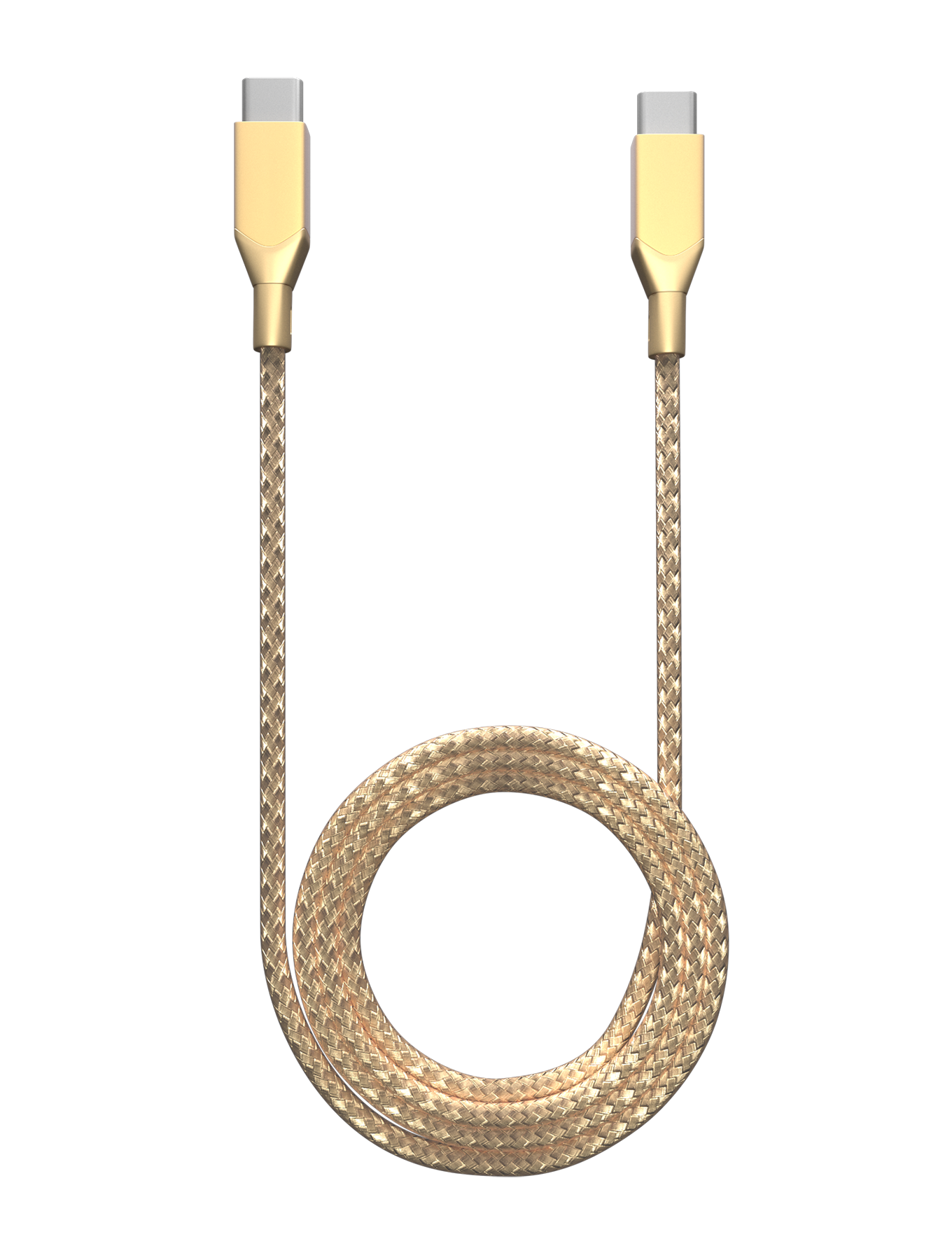 USB Type C To USB Type C Kabel (1.8 m / 6 ft) (AmpSentrix Infinity) (Gold) – Bild 2