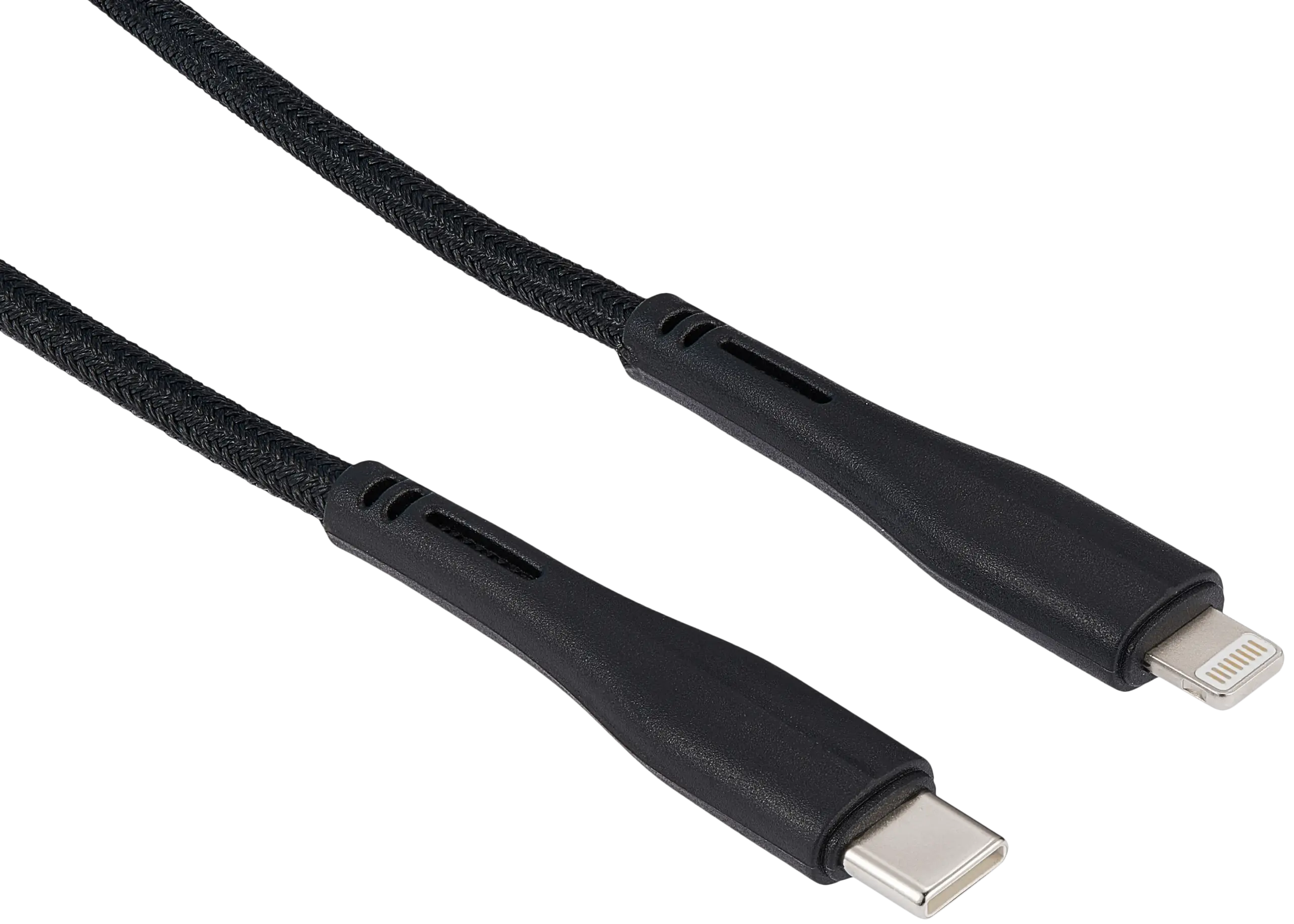 USB Type C To Lightning Kabel (Non-MFI) (1.8 m / 6 ft) (AmpSentrix Matrix) (Black (Schwarz)) – Bild 3