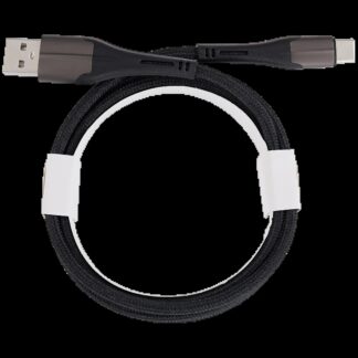 USB Type C To USB Type A Kabel (1.8 m / 6 ft) (AmpSentrix Alpha) (Black (Schwarz))