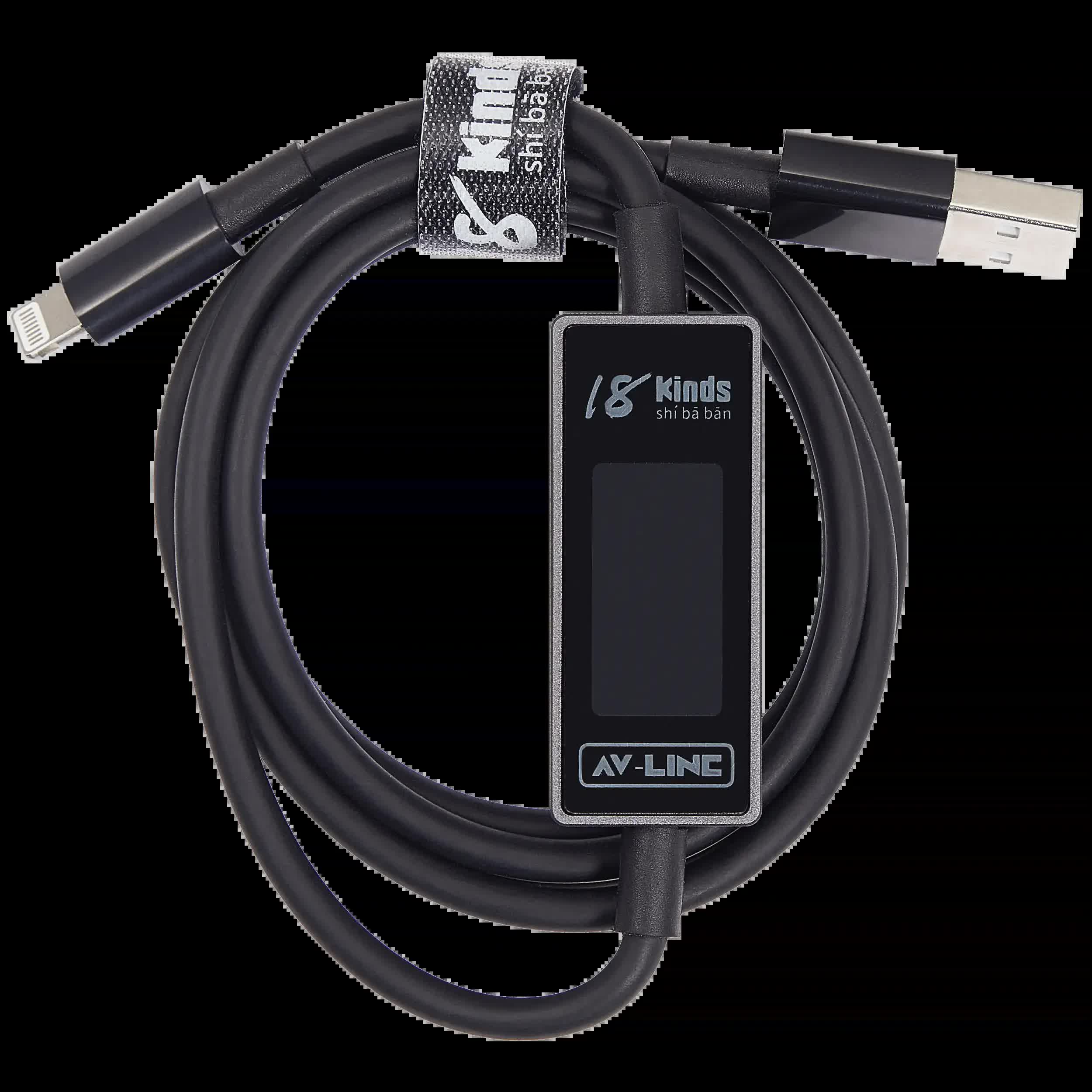AV Line Pro Fast Power Amp Voltage Diagnostic Kabel (Lighting to USB)