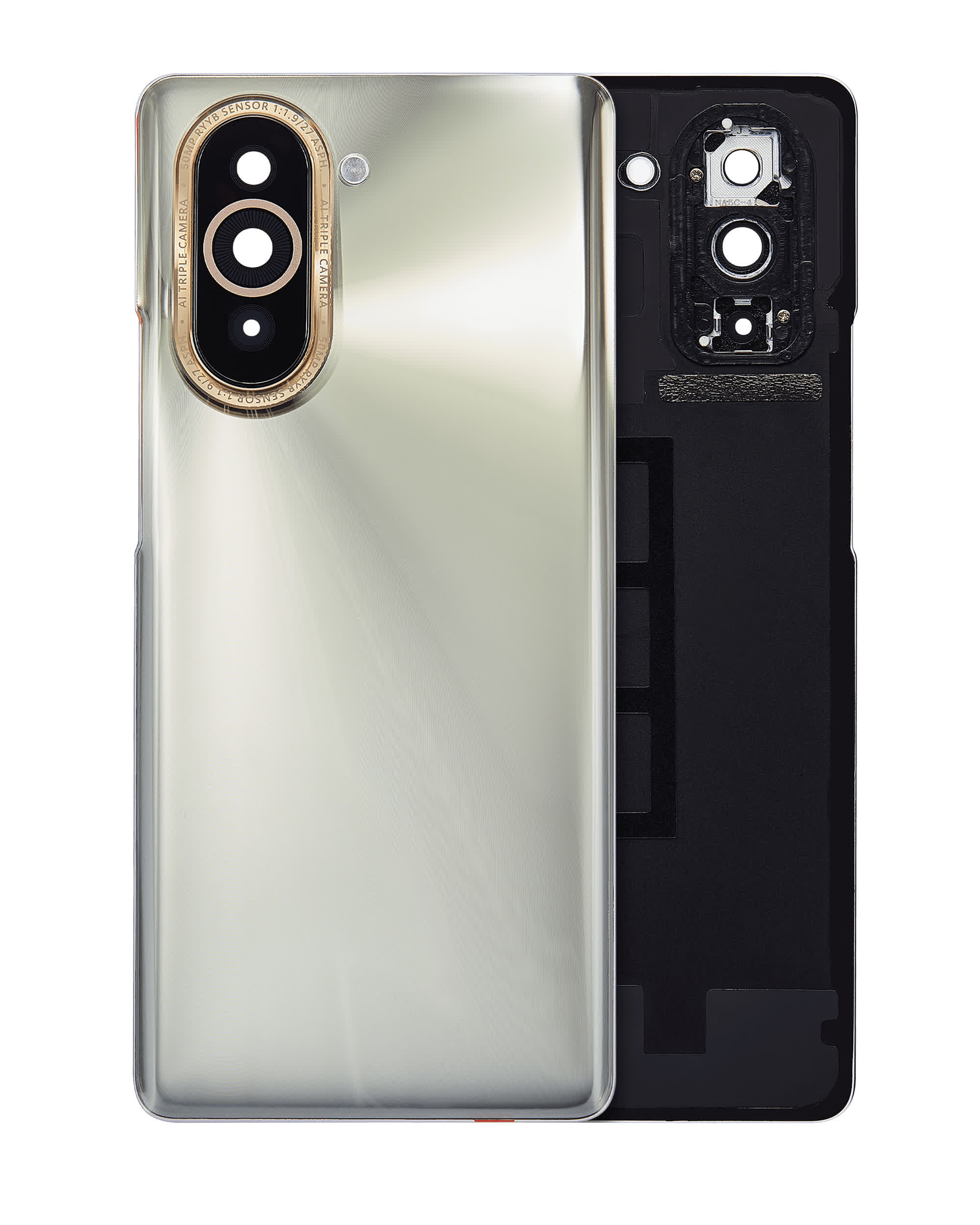 Rückdeckelglas mit Kameraglas für Huawei Nova 10 (Silver (Silber))