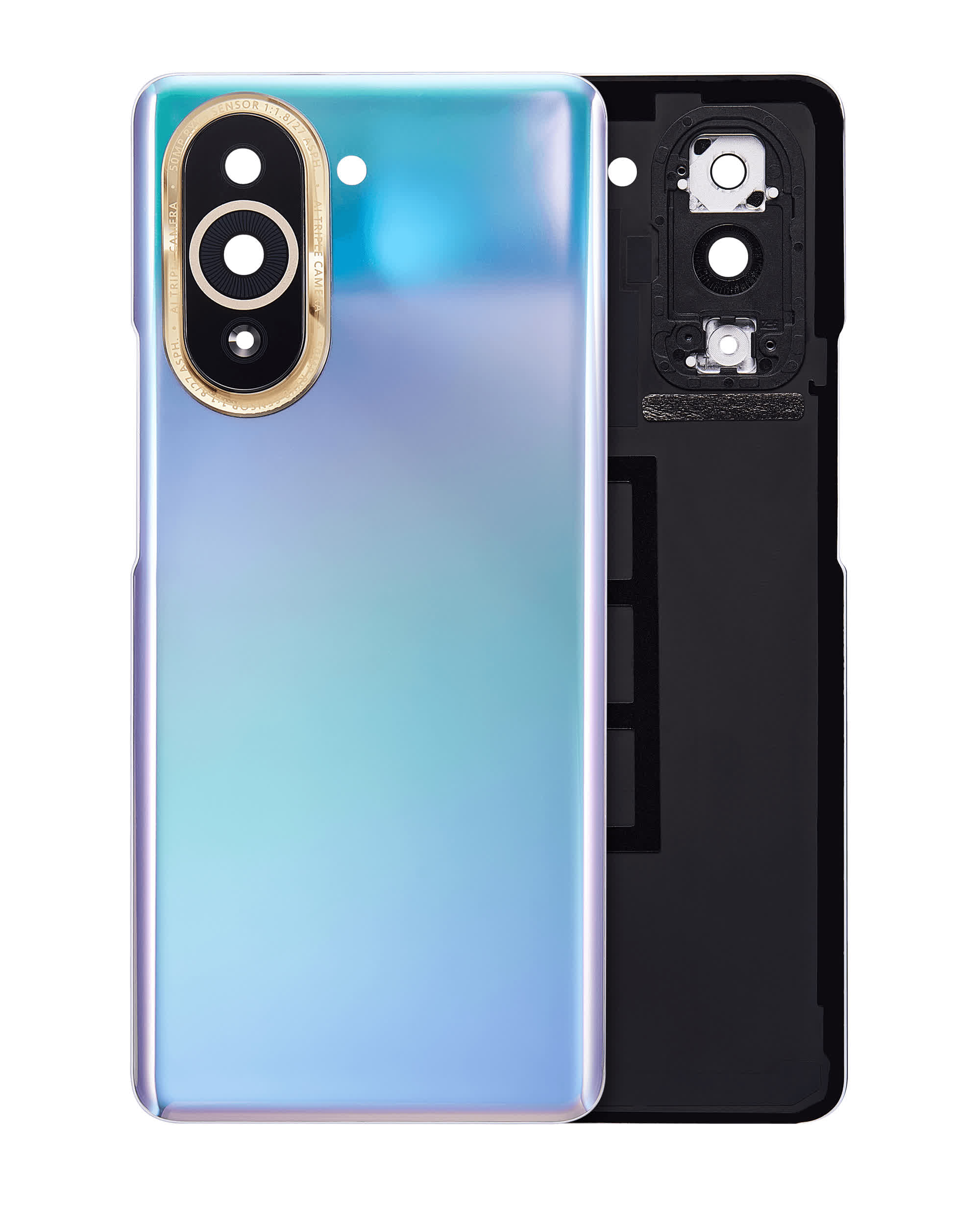 Rückdeckelglas mit Kameraglas für Huawei Nova 10 Pro (Violet (Violett))