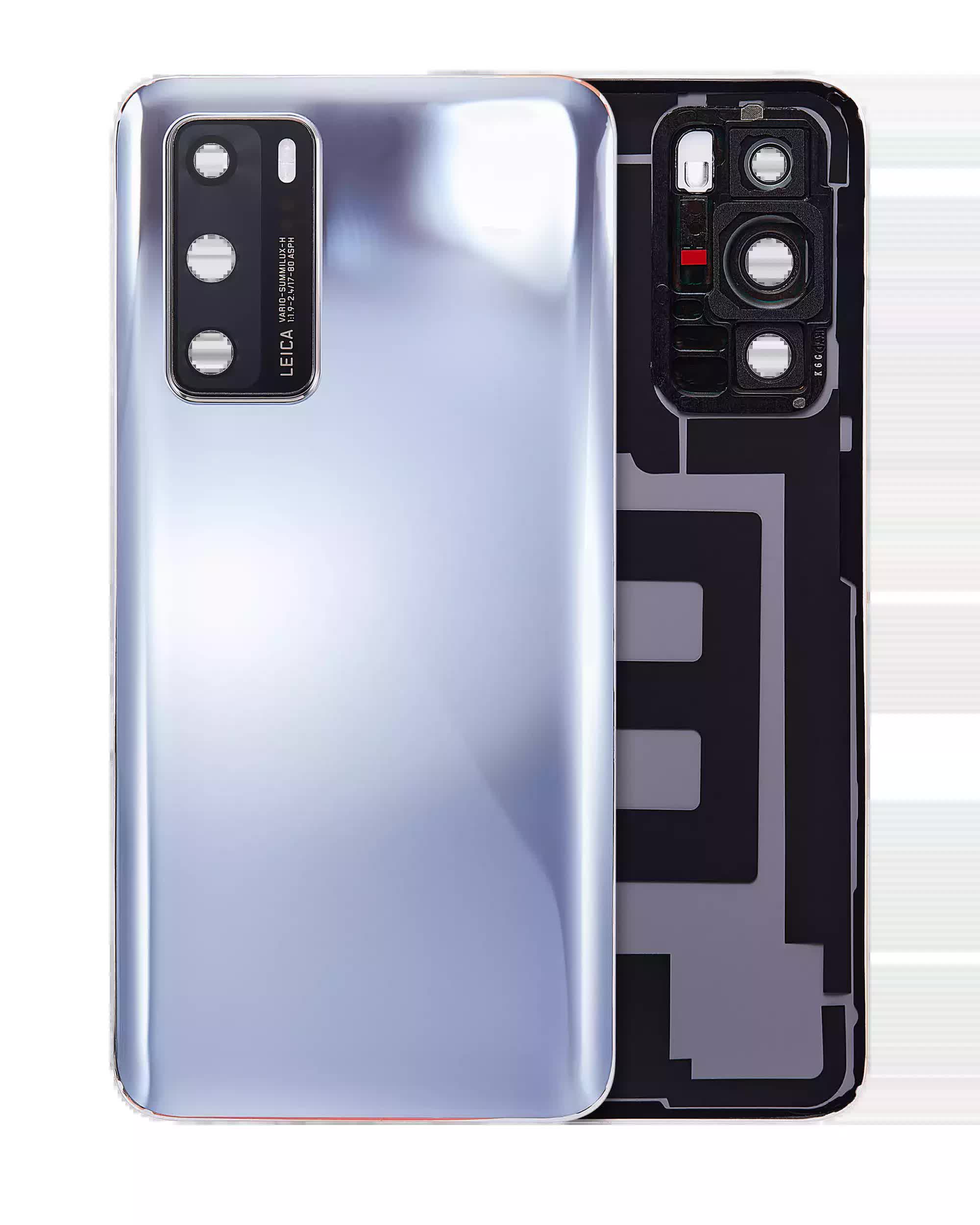 Rückdeckelglas mit Kameraglas für Huawei P40 (Silver Frost)