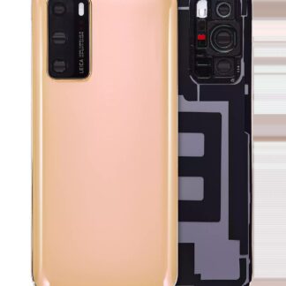 Rückdeckelglas mit Kameraglas für Huawei P40 (Blush Gold)