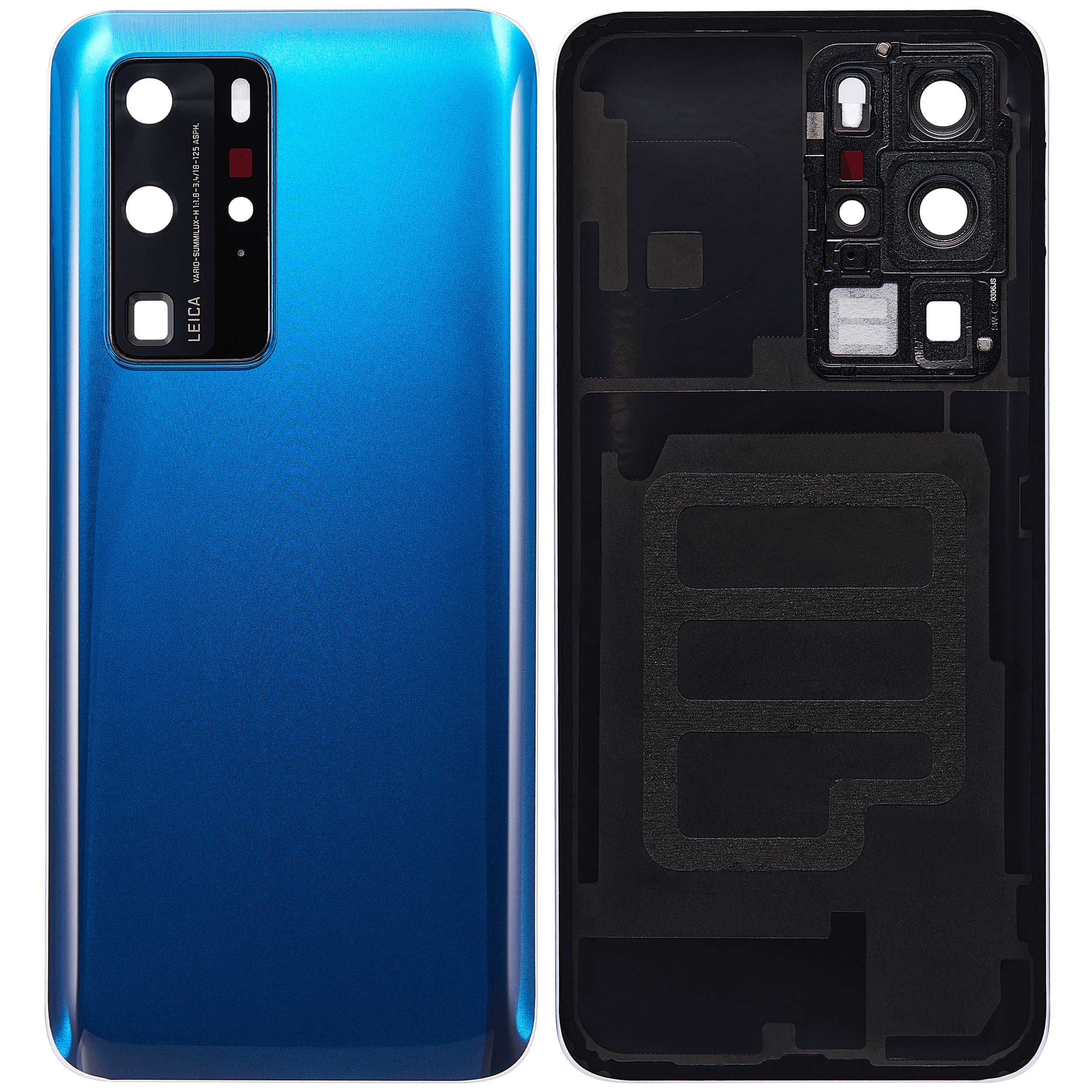 Rückdeckelglas mit Kameraglas für Huawei P40 Pro (Deep Sea Blue) – Bild 2