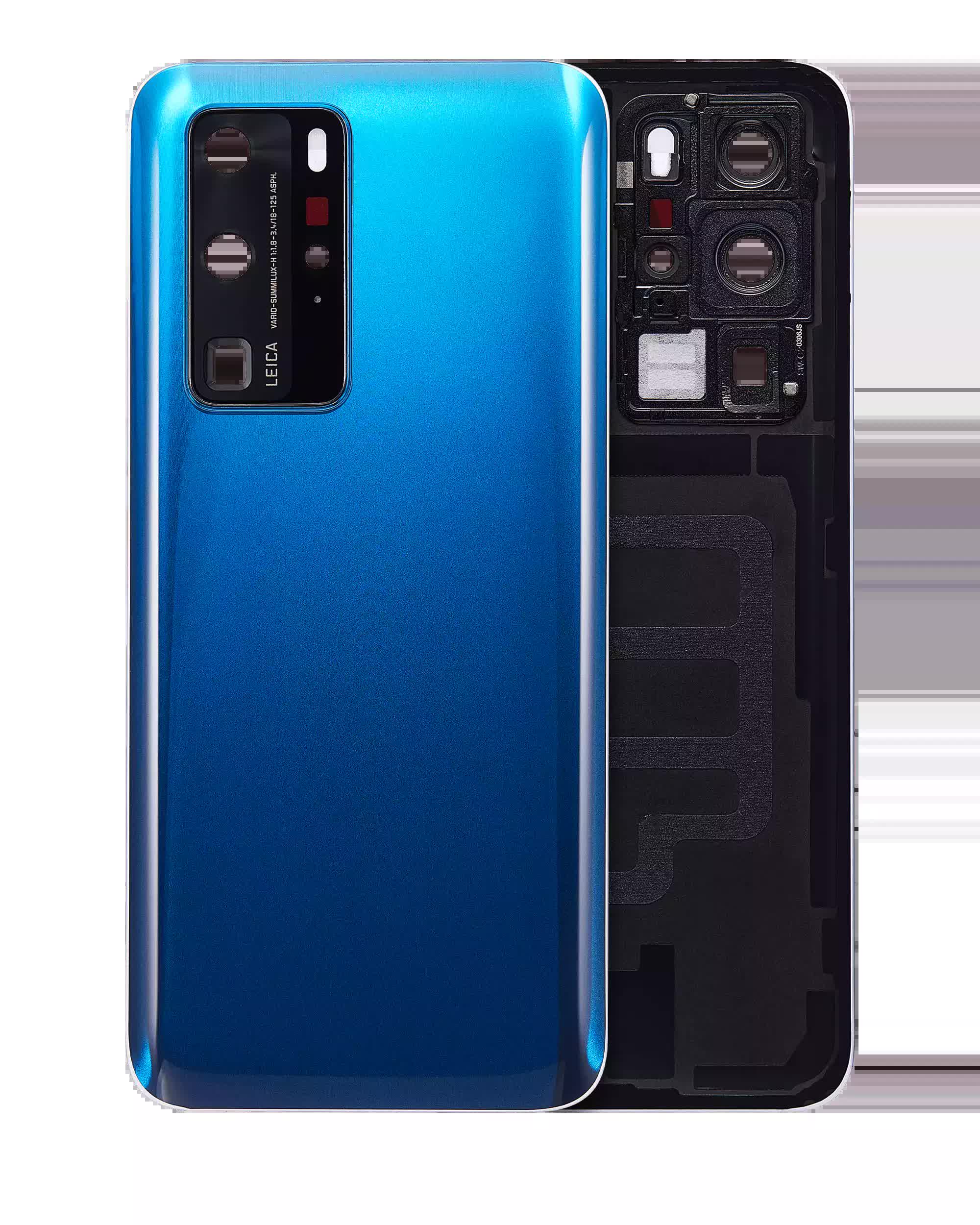 Rückdeckelglas mit Kameraglas für Huawei P40 Pro (Deep Sea Blue)