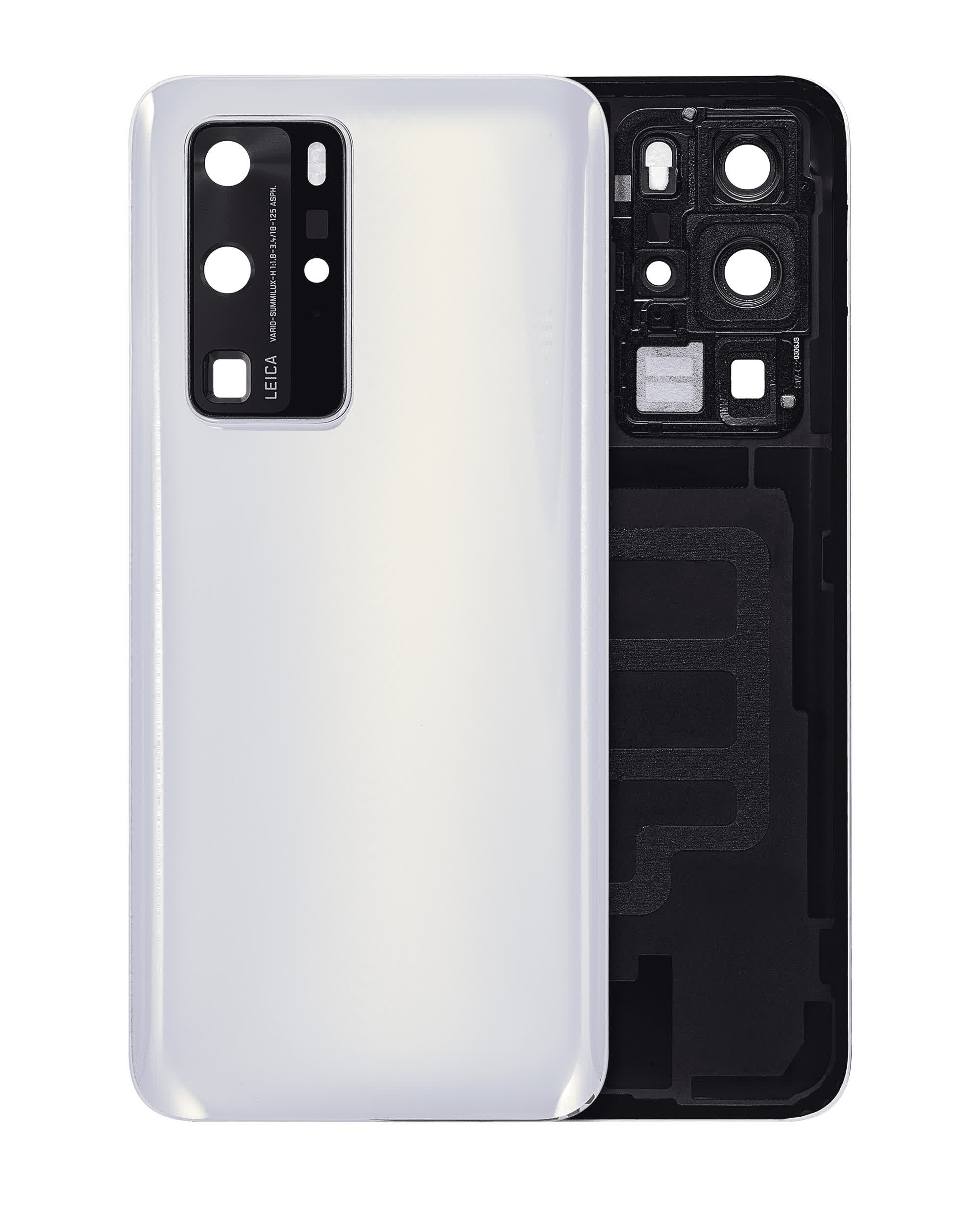 Rückdeckelglas mit Kameraglas für Huawei P40 Pro (Ice White)