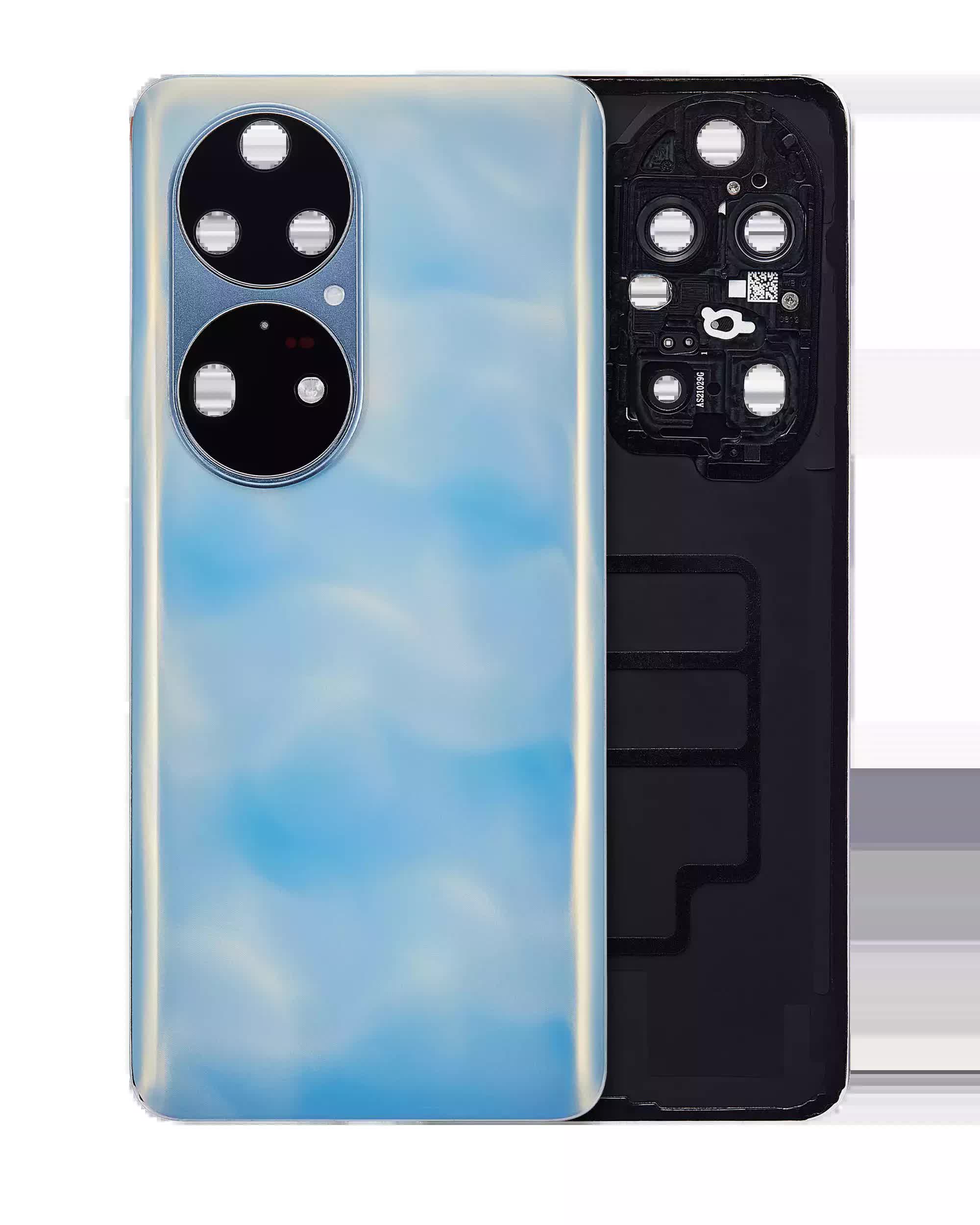 Rückdeckelglas mit Kameraglas für Huawei P50 Pro (Blue (Blau))