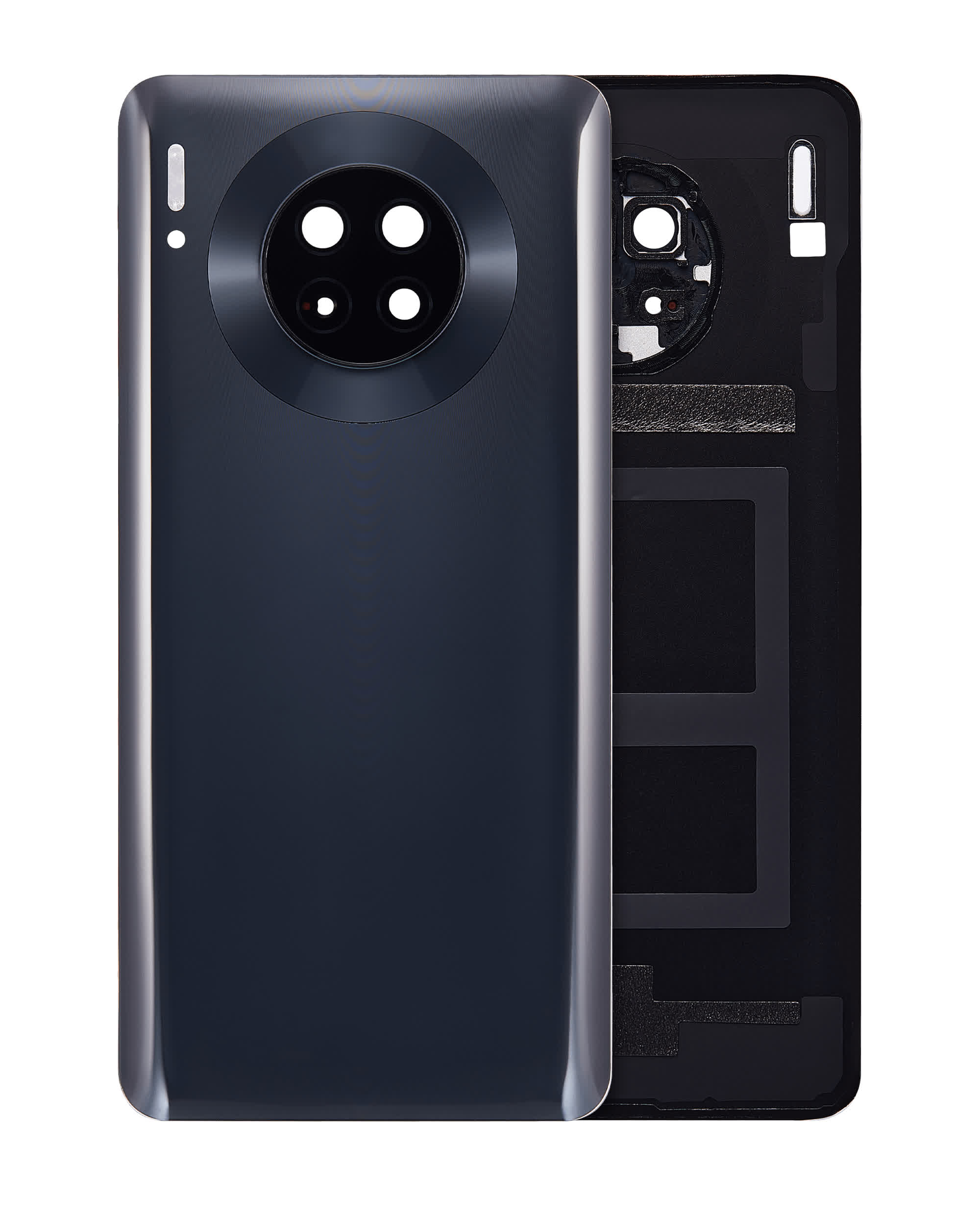 Rückdeckelglas mit Kameraglas für Huawei Mate 30 (Black (Schwarz))