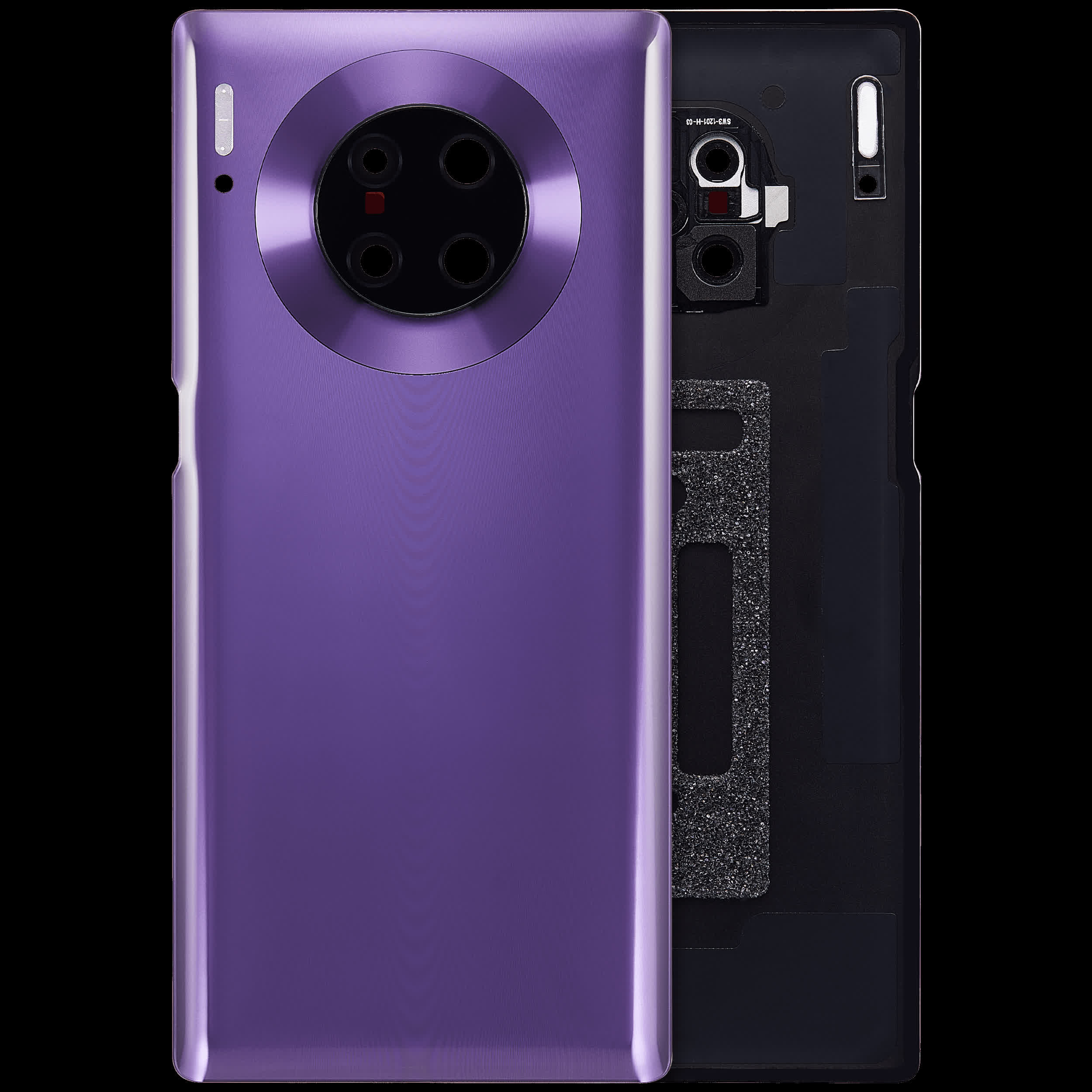 Rückdeckelglas mit Kameraglas für Huawei Mate 30 Pro (Cosmic Purple)