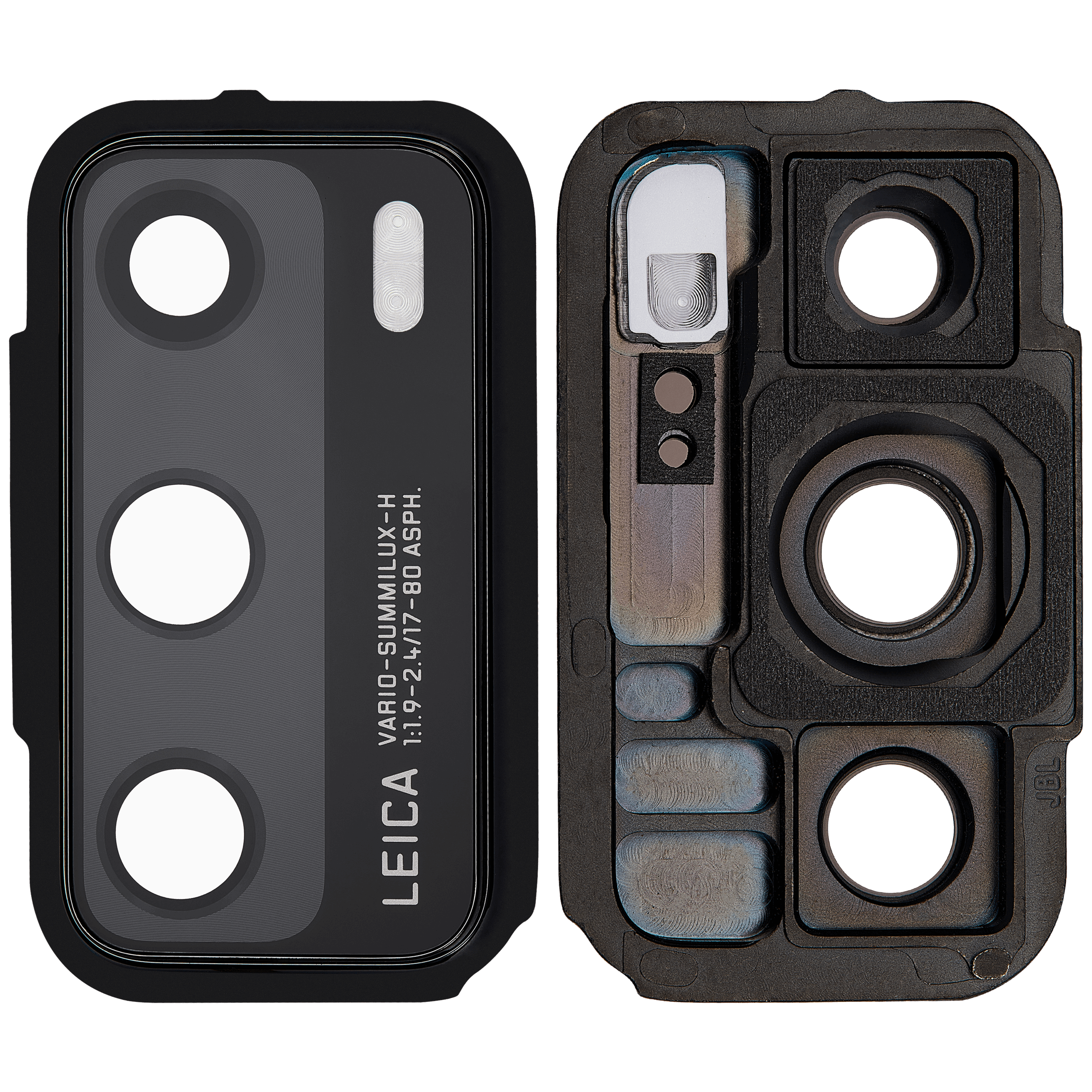 Rückkamera-Glas mit Halterung für Huawei P40 (Black (Schwarz)) – Bild 2