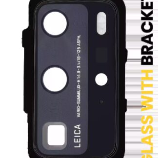 Rückkamera-Glas mit Halterung für Huawei P40 Pro (Black (Schwarz))