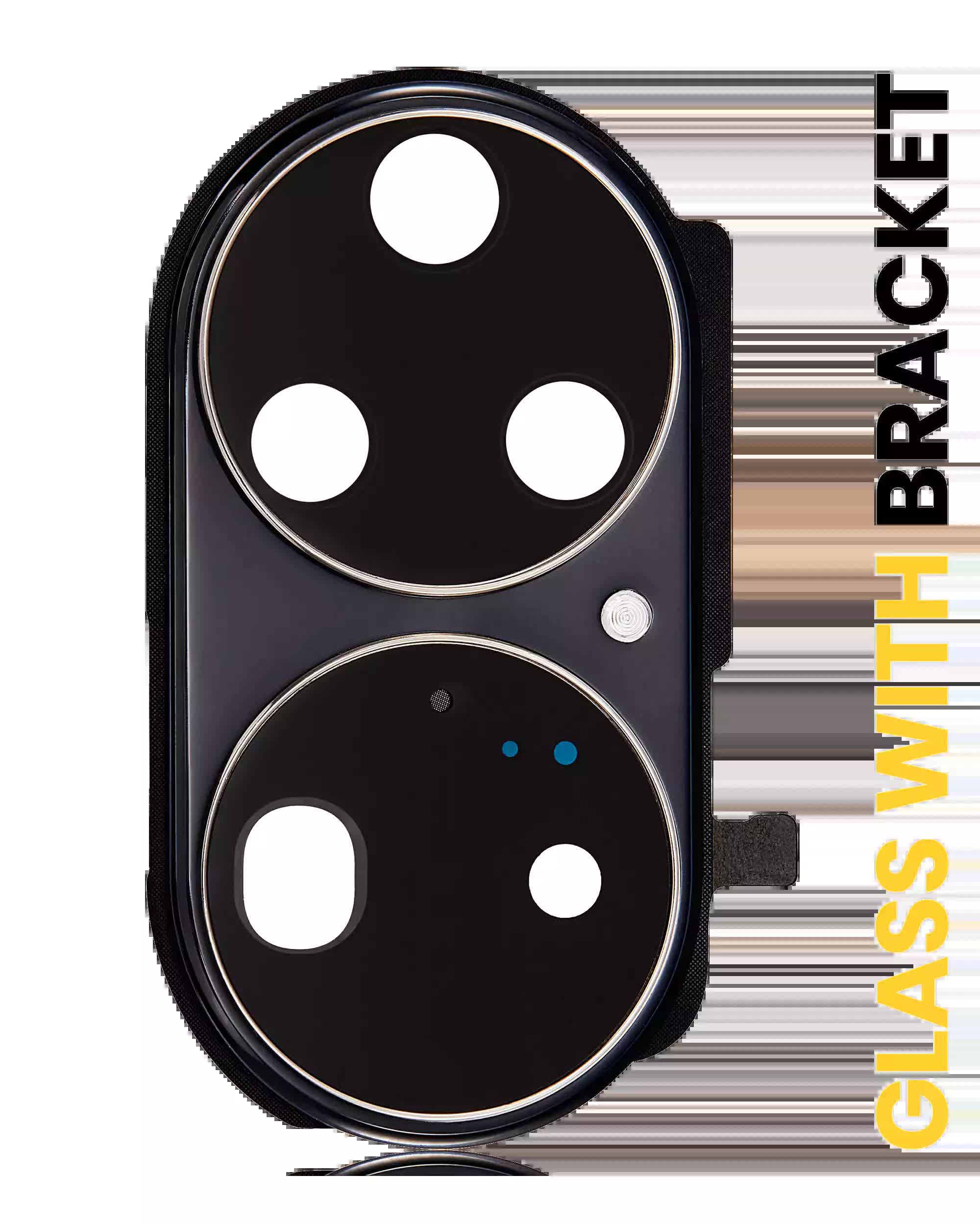 Rückkamera-Glas mit Halterung für Huawei P50 Pro (Golden Black)