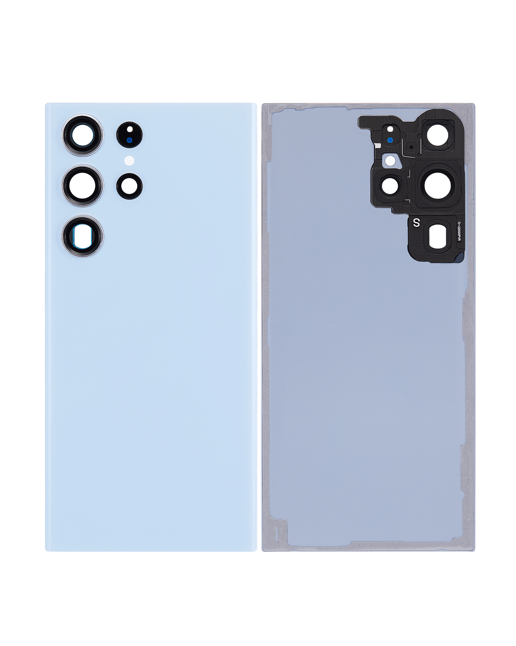 Rückdeckelglas mit Kameraglas für Samsung Galaxy S23 Ultra 5G (Service Pack) (Sky Blue) – Bild 4