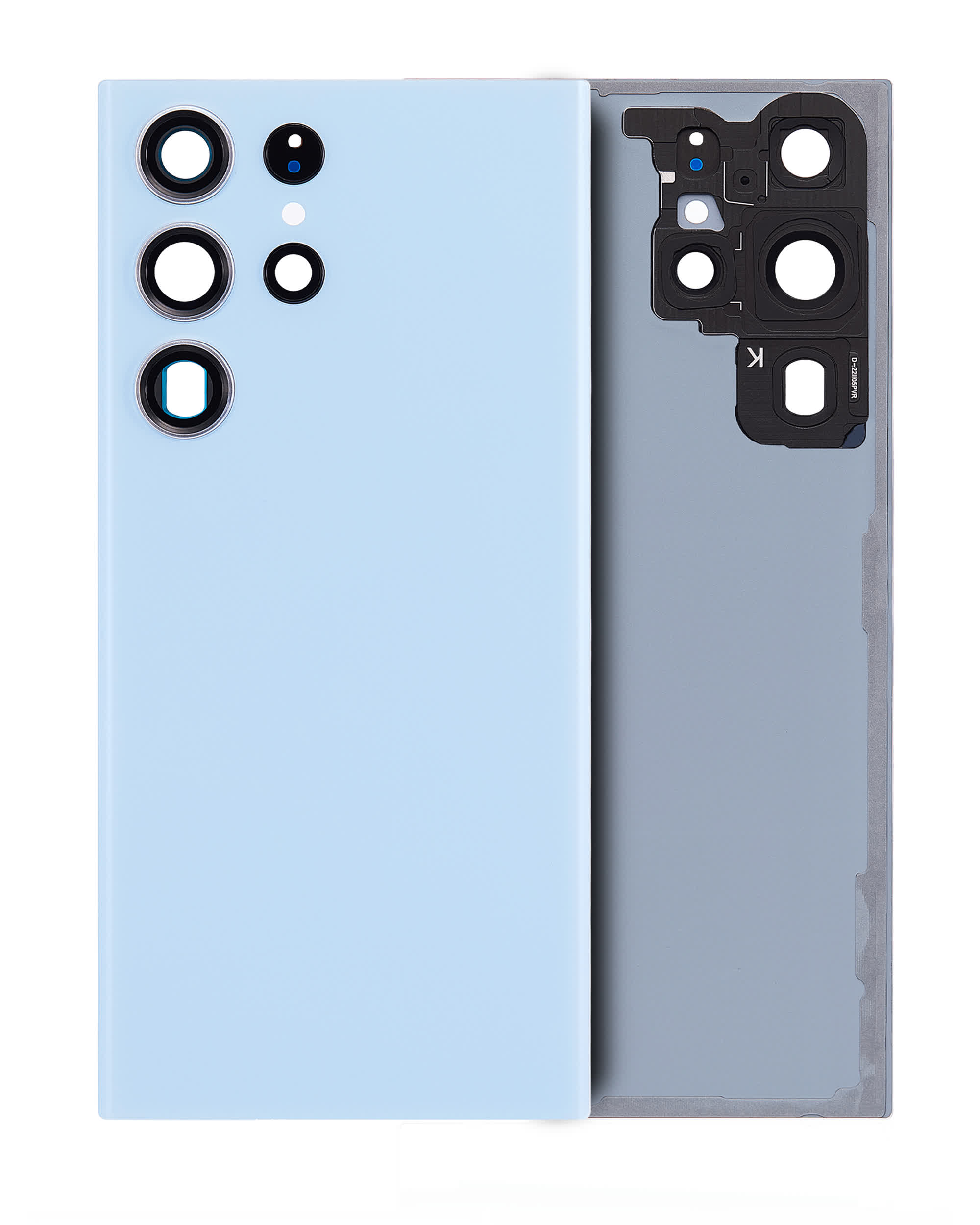 Rückdeckelglas mit Kameraglas für Samsung Galaxy S23 Ultra 5G (Service Pack) (Sky Blue)