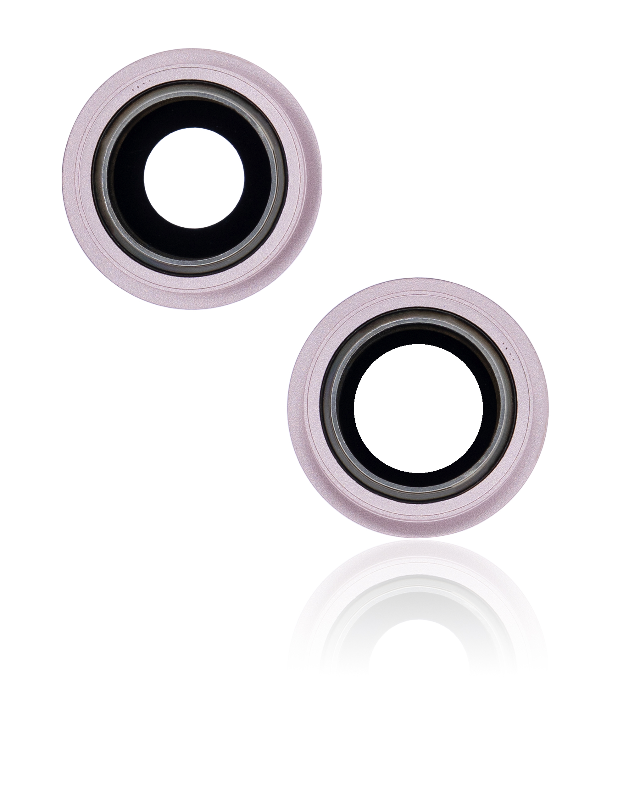 Rückkamera-Glas mit Halterung und Blende für iPhone 13 / 13 Mini (2-teiliges Set) (Aftermarket Plus) (Pink (Rosa)) – Bild 2