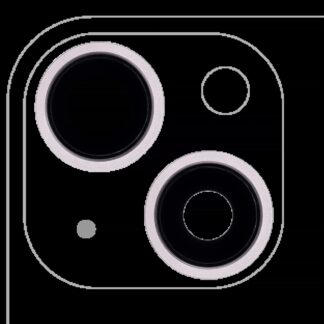 Rückkamera-Glas mit Halterung und Blende für iPhone 13 / 13 Mini (2-teiliges Set) (Aftermarket Plus) (Pink (Rosa))