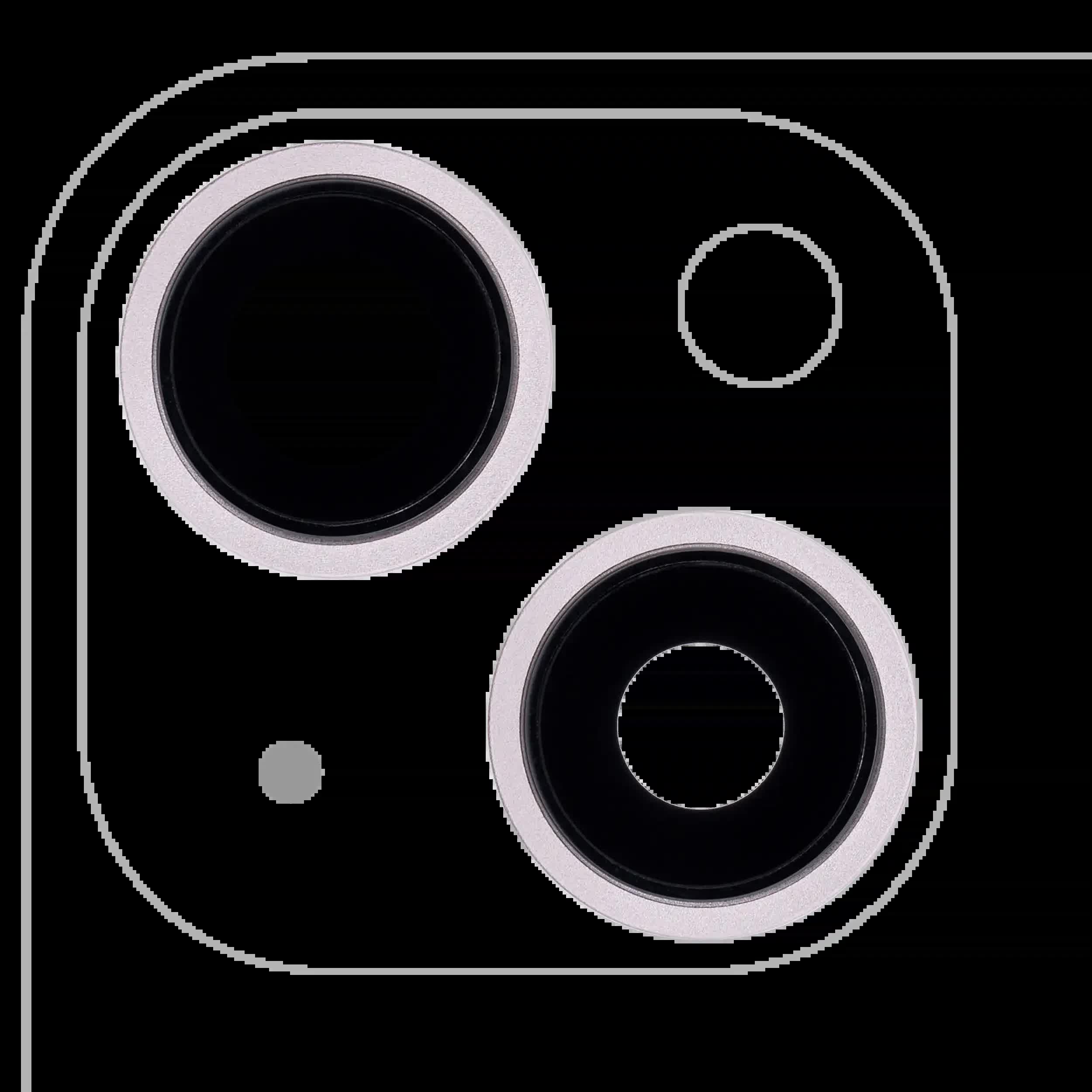 Rückkamera-Glas mit Halterung und Blende für iPhone 13 / 13 Mini (2-teiliges Set) (Aftermarket Plus) (Pink (Rosa))