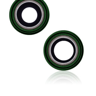 Rückkamera-Glas mit Halterung und Blende für iPhone 13 / 13 Mini (2-teiliges Set) (Aftermarket Plus) (Green (Grün))