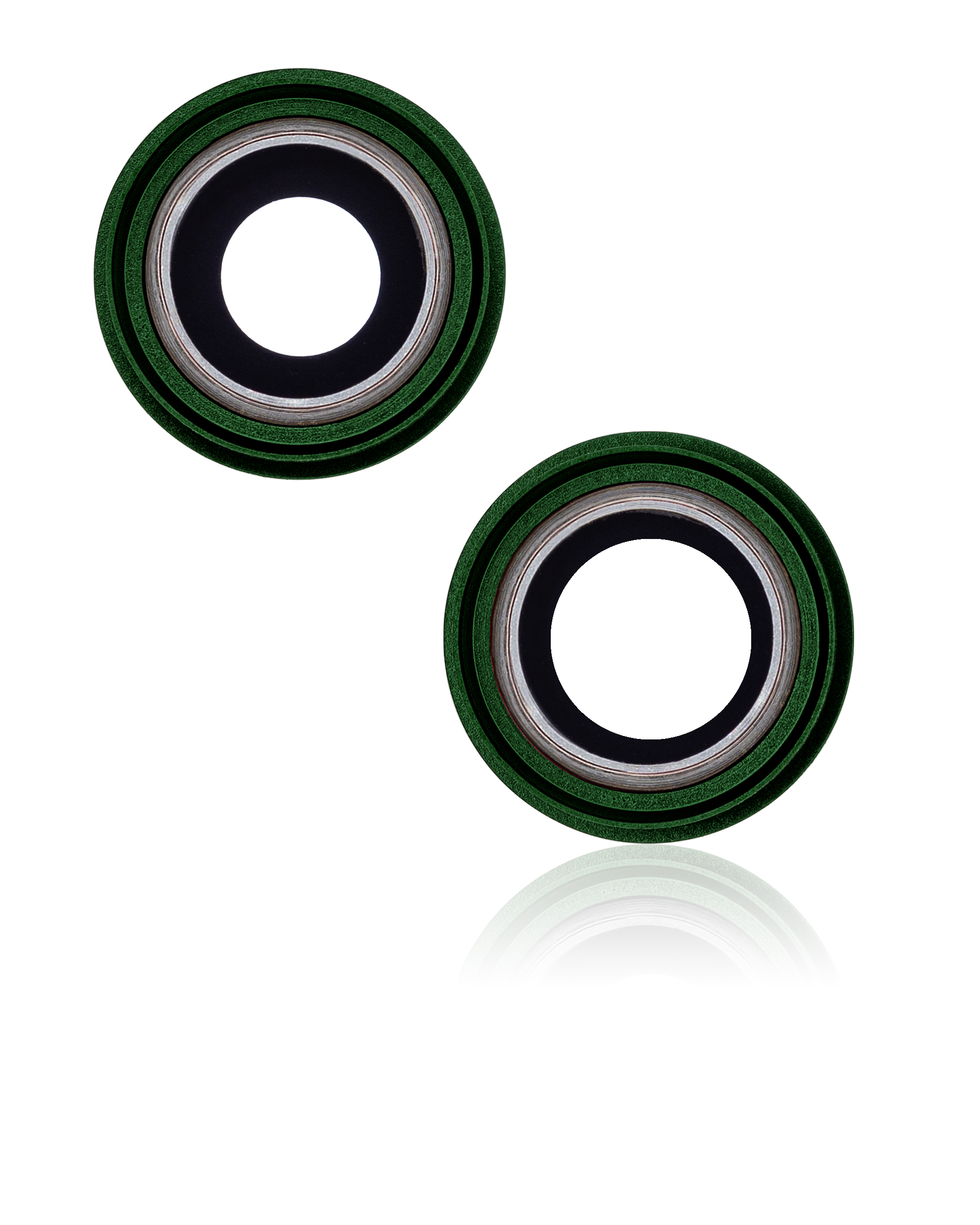 Rückkamera-Glas mit Halterung und Blende für iPhone 13 / 13 Mini (2-teiliges Set) (Aftermarket Plus) (Green (Grün)) – Bild 2