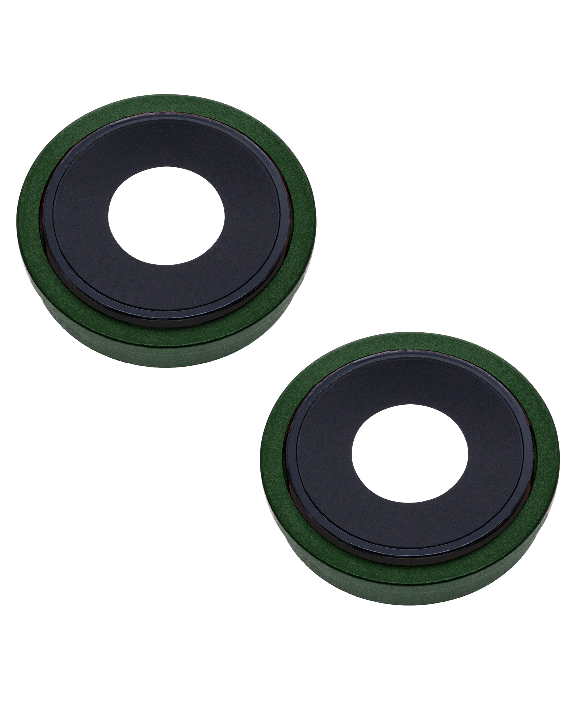 Rückkamera-Glas mit Halterung und Blende für iPhone 13 / 13 Mini (2-teiliges Set) (Aftermarket Plus) (Green (Grün)) – Bild 3