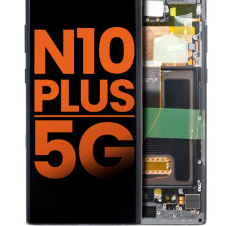 OLED Display mit Rahmen für Samsung Galaxy Note 10 Plus / 5G (Blemish: Grade B) (Aura Black)