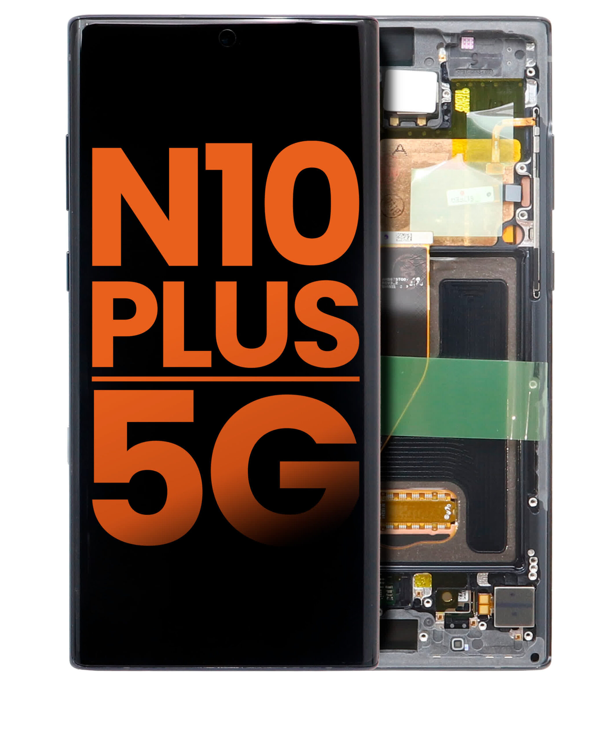 OLED Display mit Rahmen für Samsung Galaxy Note 10 Plus / 5G (Blemish: Grade B) (Aura Black)