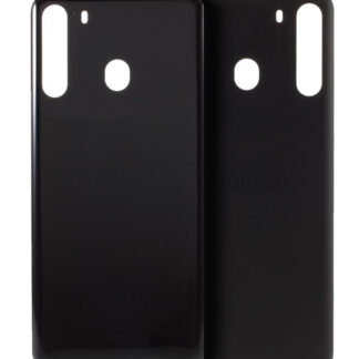 Rückdeckelglas für Samsung Galaxy A21 (A215 / 2020) (Service Pack) (Black (Schwarz))