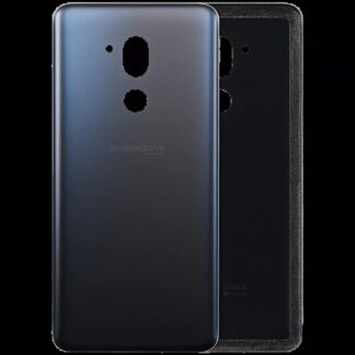 Rückdeckelglas mit Klebefolie vormontiert für LG G7 One (neu Aurora Black)