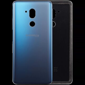 Rückdeckelglas mit Klebefolie vormontiert für LG G7 One (neu Moroccan Blue)
