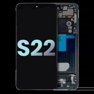 OLED Display mit Rahmen für Samsung Galaxy S22 5G (Service Pack) (Graphite)