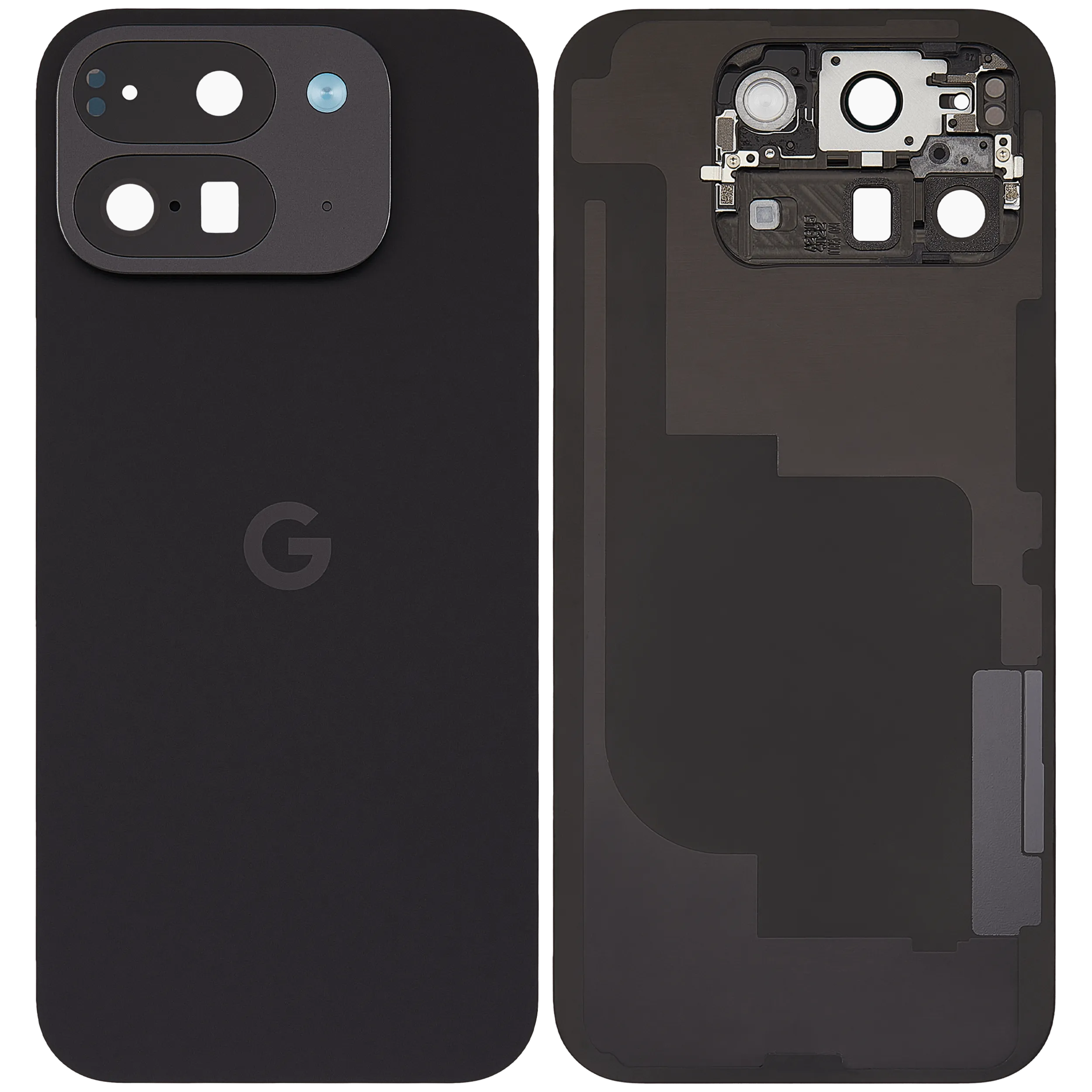 Rückdeckelglas für Google Pixel 9 Pro Fold (ausgebautes Originalteil: Grade A) (Obsidian) – Bild 2