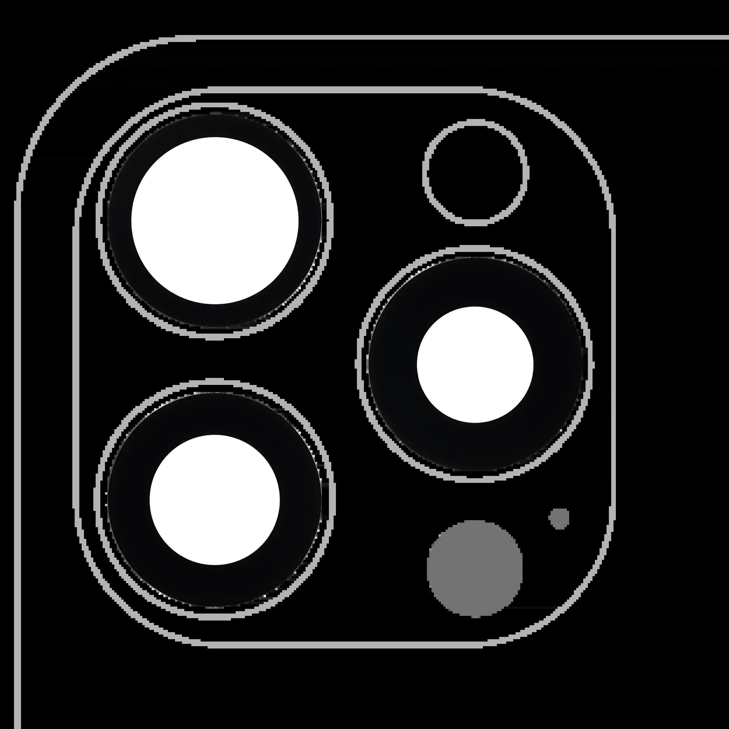 Rückkamera-Glas (nur Glas) mit Klebefolie für iPhone 16 Pro / 16 Pro Max (3-teiliges Set) (Real Sapphire) (Premium)